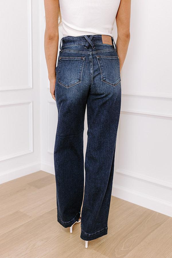 JUDY BLUE Alana High Waist Wide Leg Jean Product Image