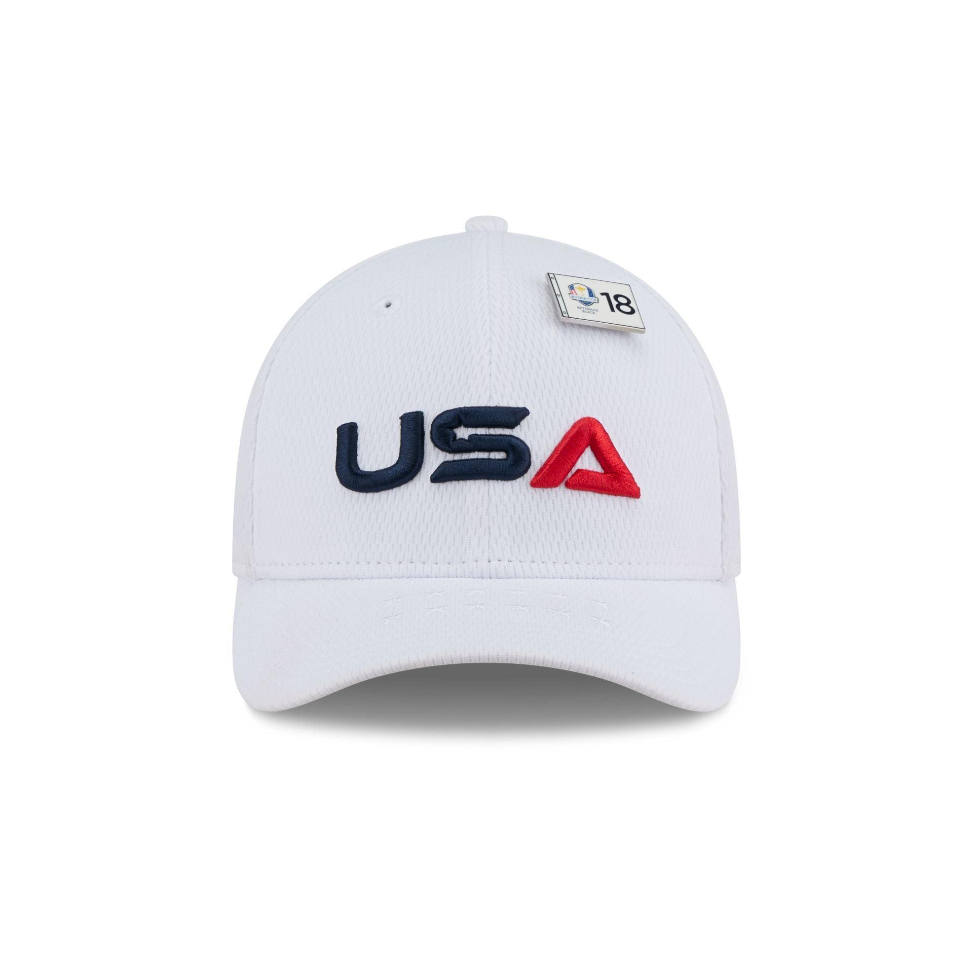 2025 Ryder Cup Team USA White 9FORTY M-Crown Snapback Hat Male Product Image
