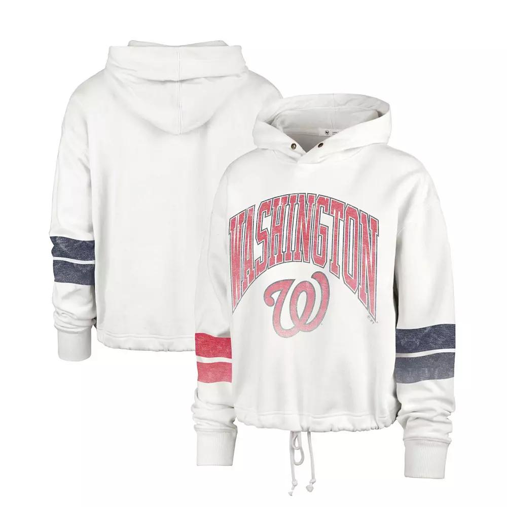Women's '47 Cream Washington Nationals Harper Pullover Hoodie,  Product Image