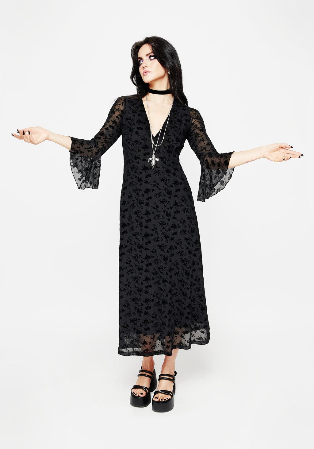 Conduit Floral Mesh Layered Midaxi Dress Product Image