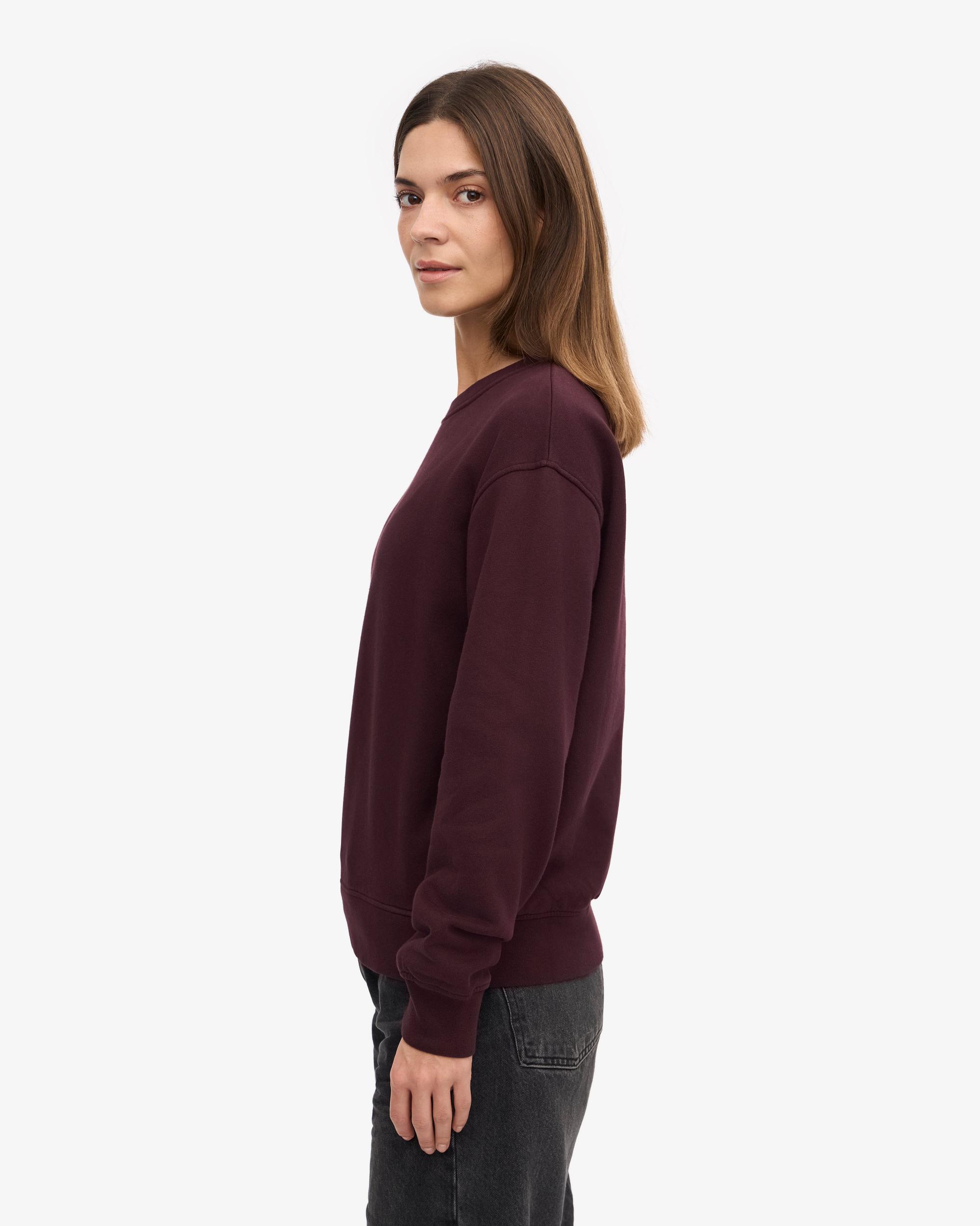 Women Classic Organic Crew - Oxblood Red Product Image