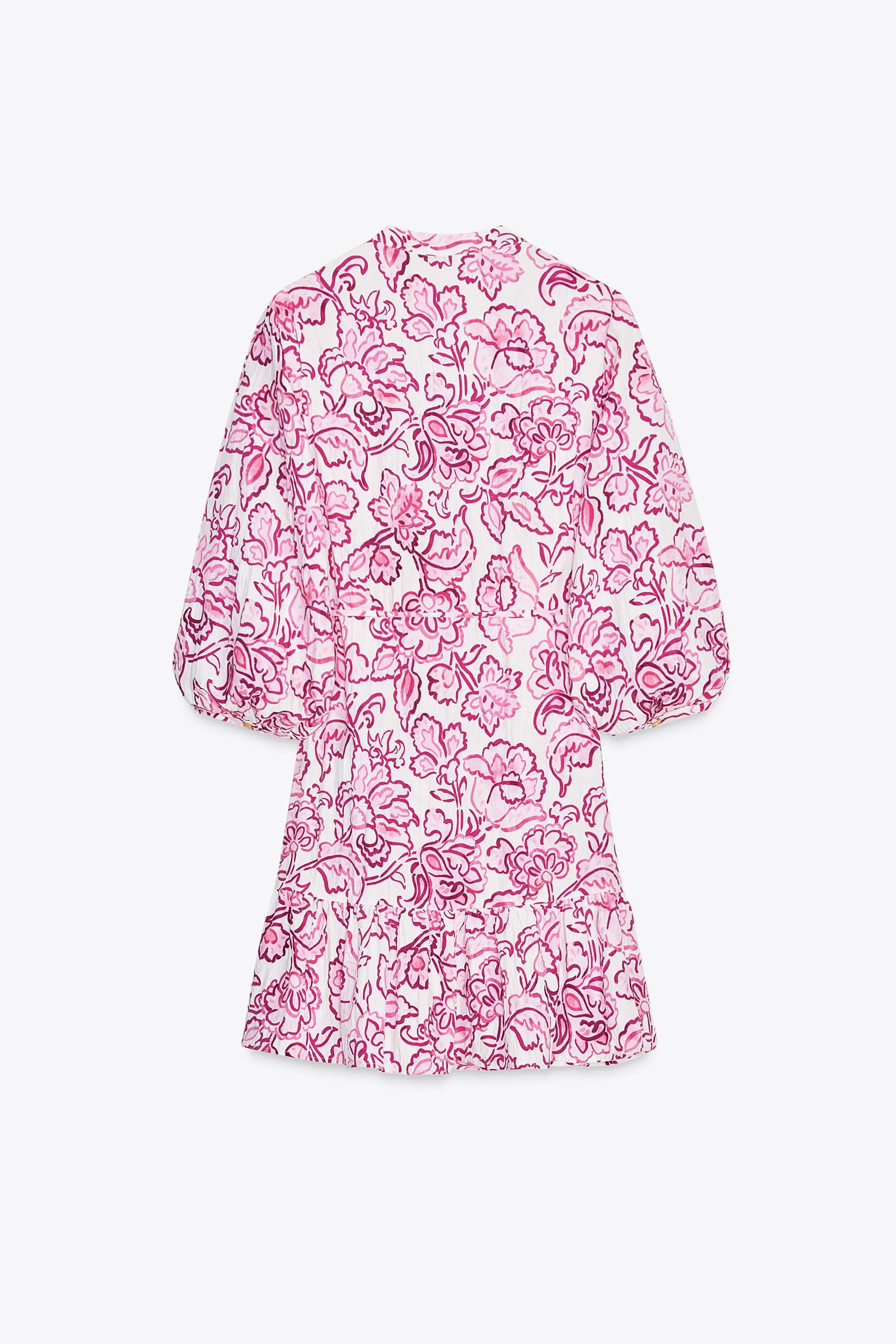 FLORAL PRINT MINI DRESS Product Image