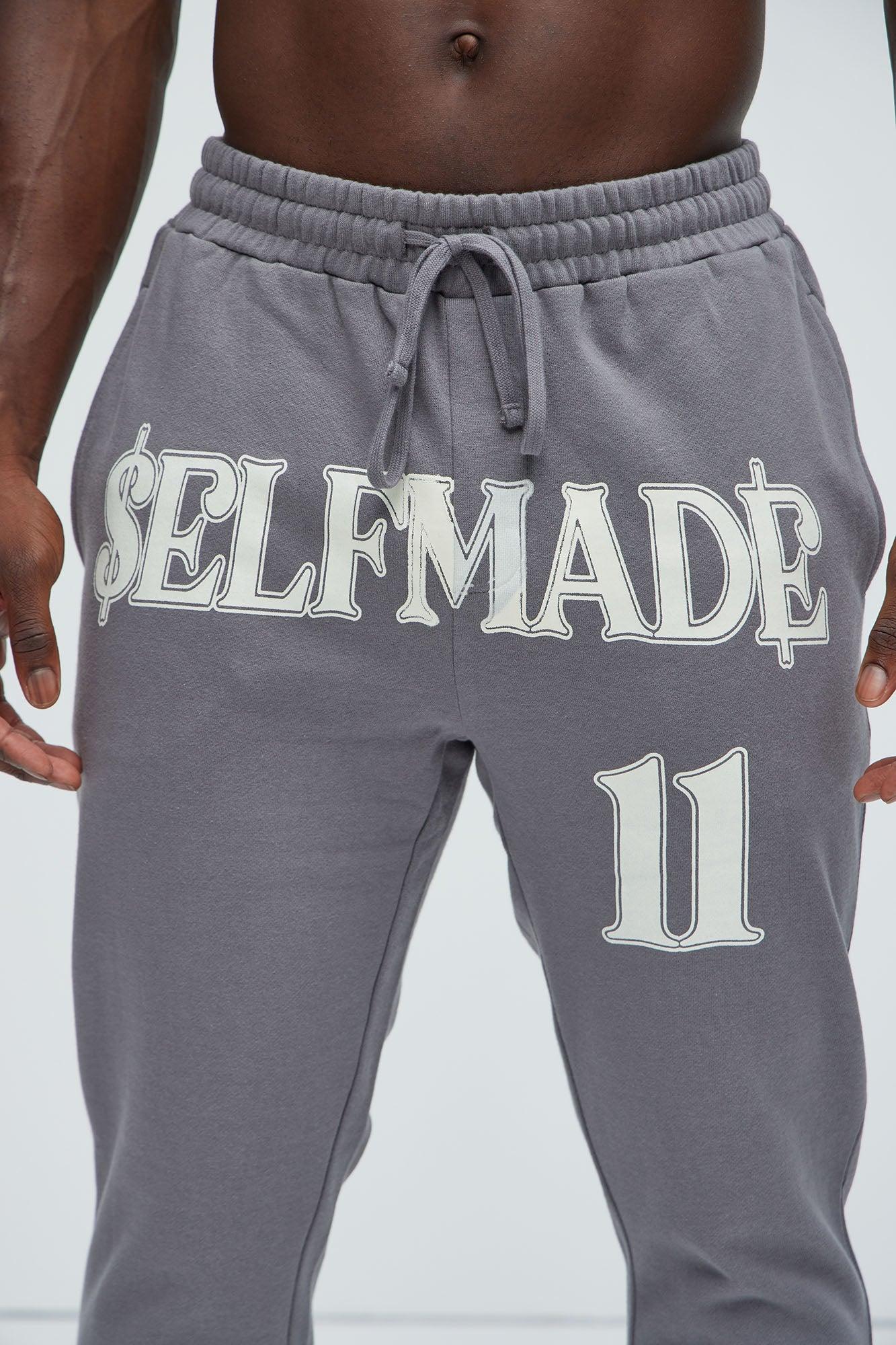 Tyson Self Made Skinny Flare Sweatpants - Grey Product Image