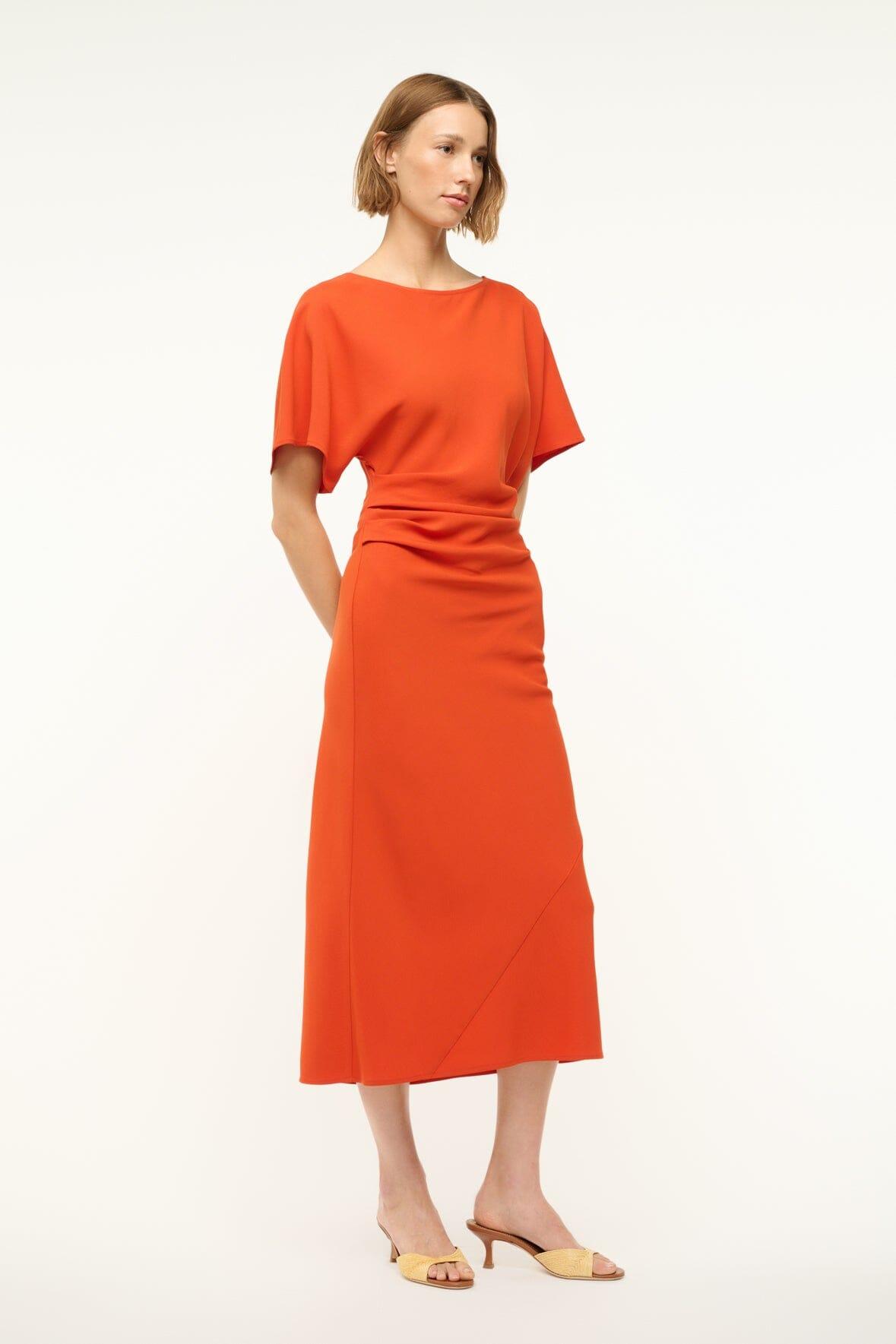 AMELIE MIDI DRESS | CAYENNE Product Image