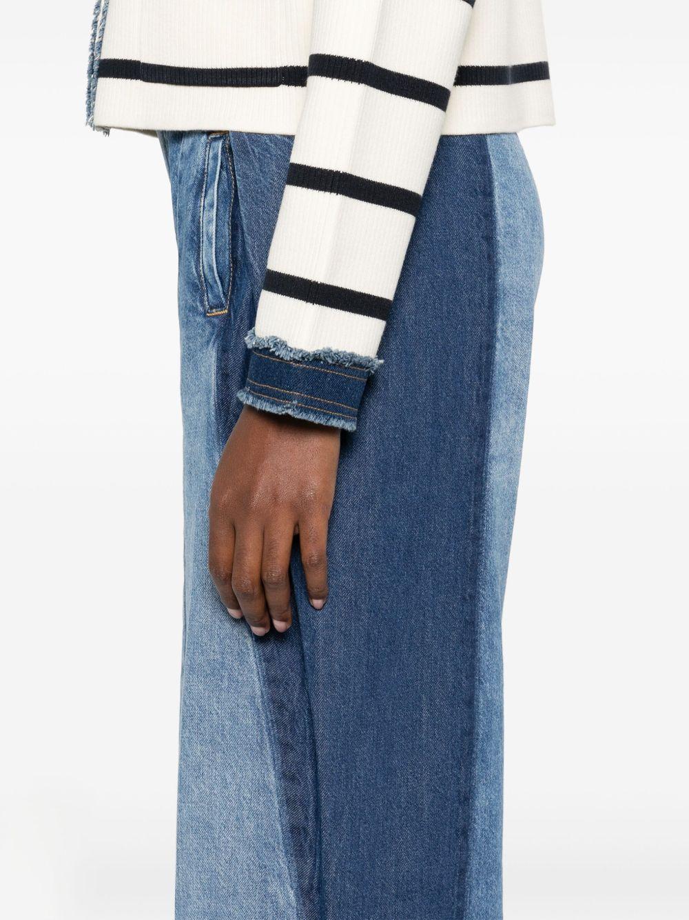 contrasting-panels jeans Product Image