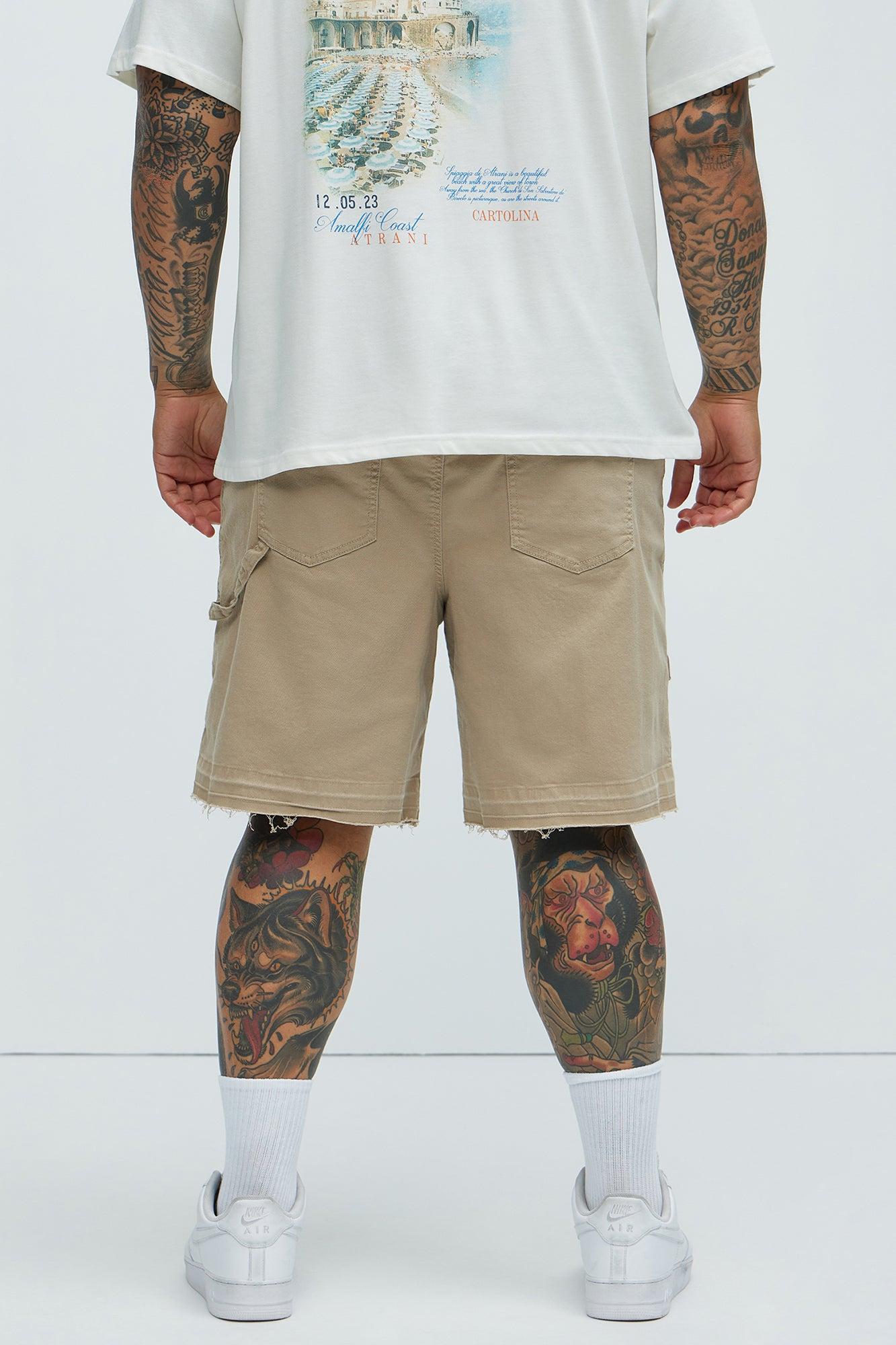 Marcus Cargo Relaxed Shorts - Tan Product Image
