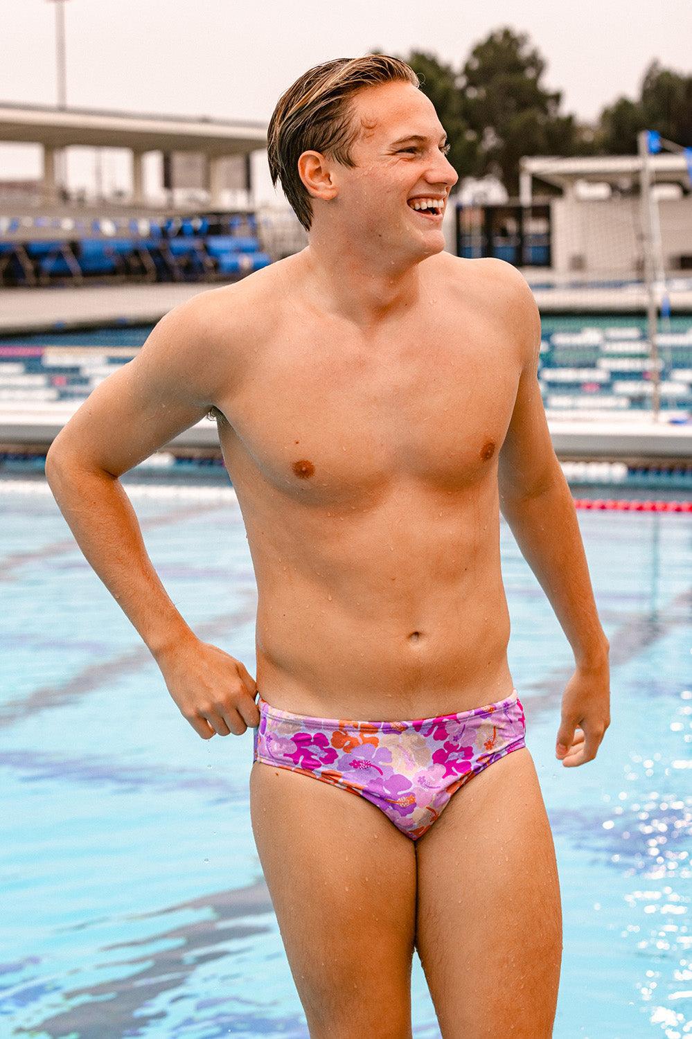 BROLYN Swim Brief - Happy Hibiscus Male Product Image