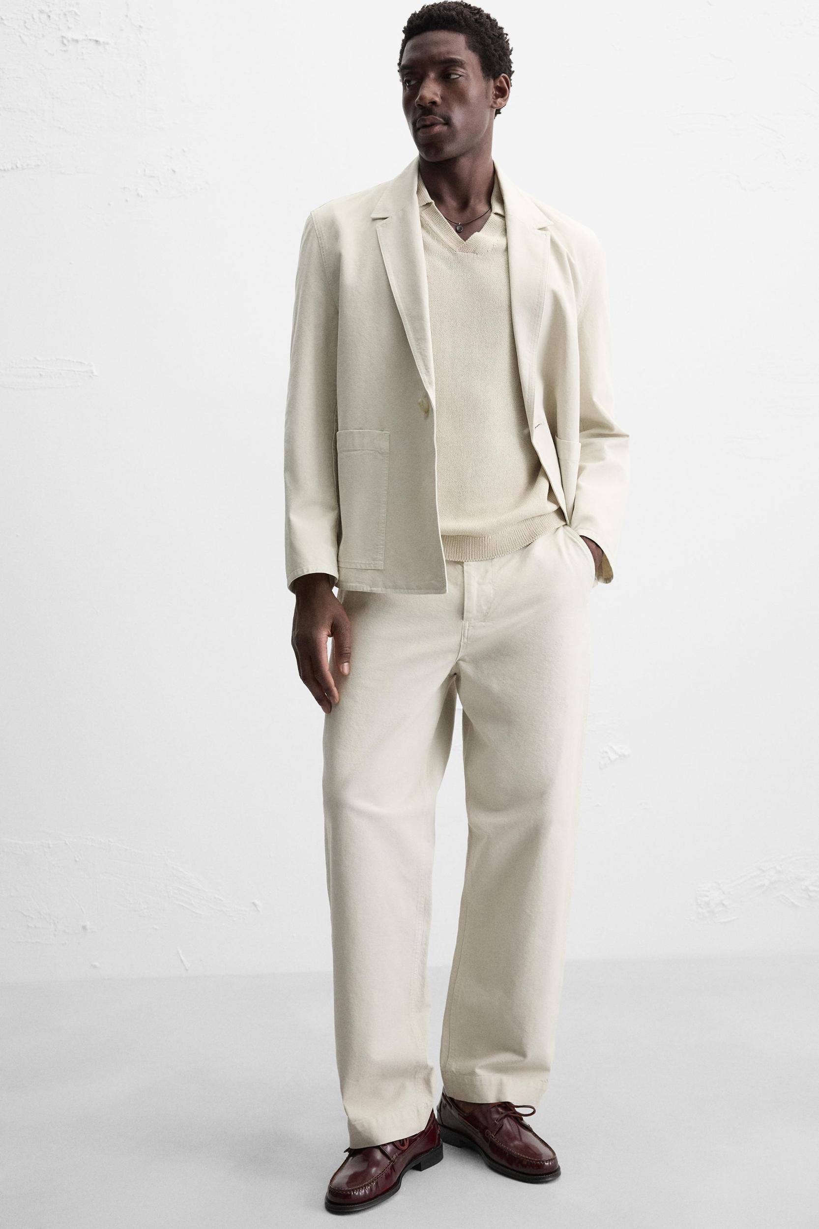 RELAXED FIT SUIT PANTS Product Image
