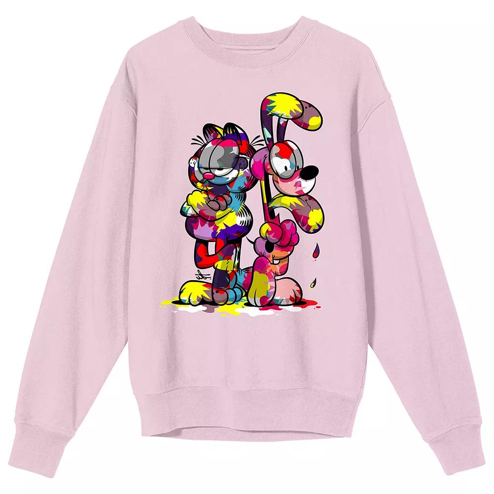 Men's Garfield Paint-Stained Sweatshirt,  Product Image