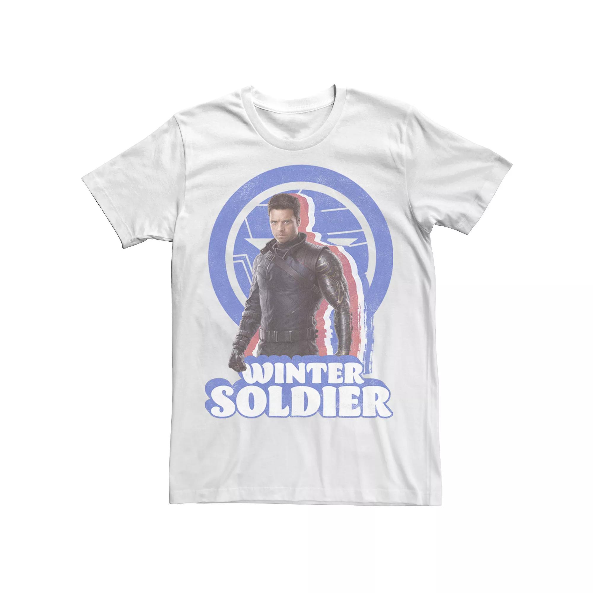 Big & Tall Marvel The Falcon And The Winter Soldier Bucky Retro Tee, Men's,  Product Image