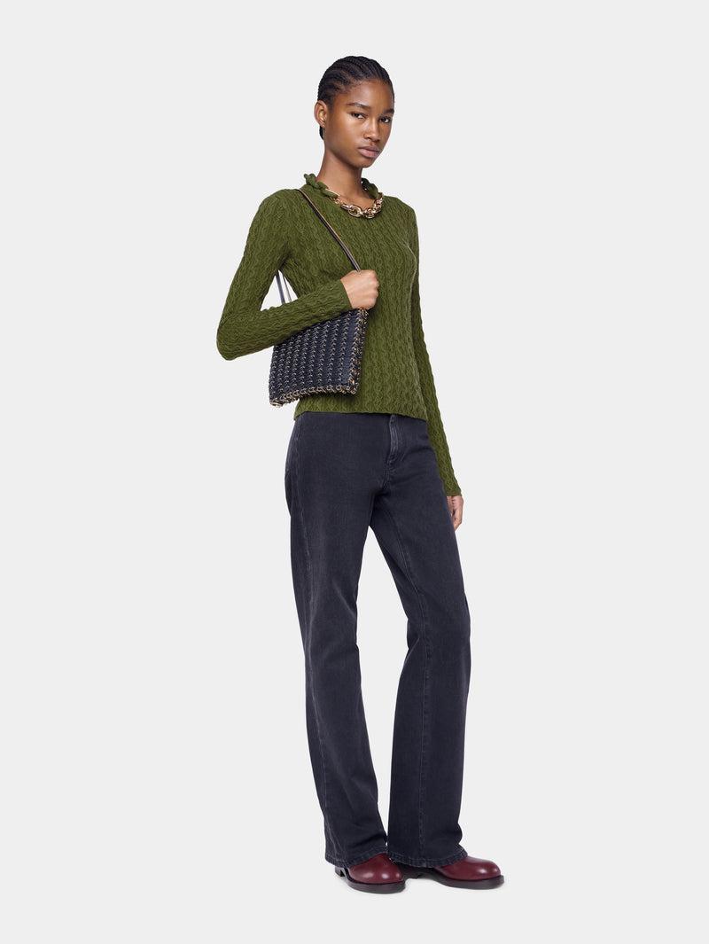 KHAKI SWEATER IN WOOL Product Image