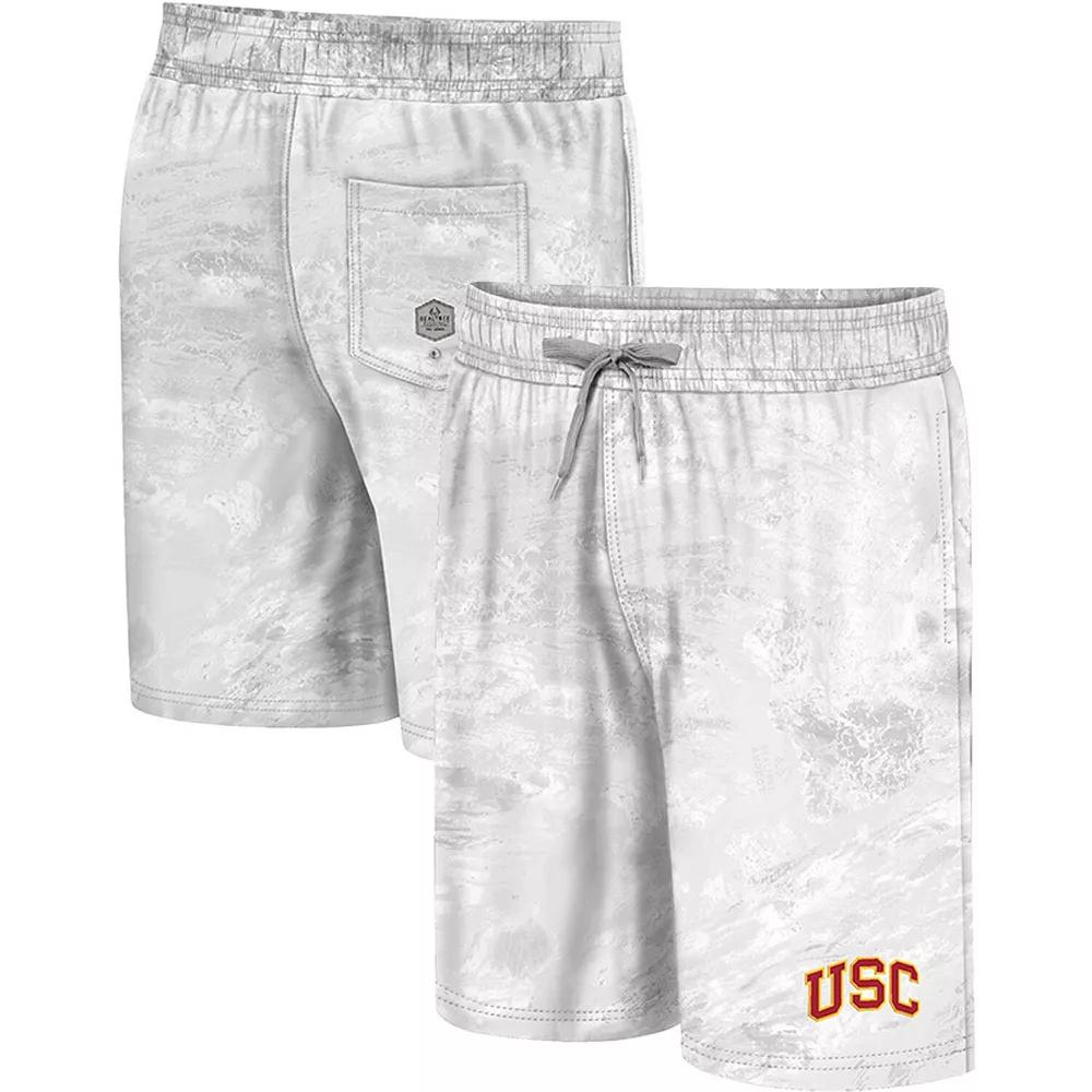 Men's Colosseum White USC Trojans Realtree Aspect Ohana Swim Shorts, Size: Medium Product Image