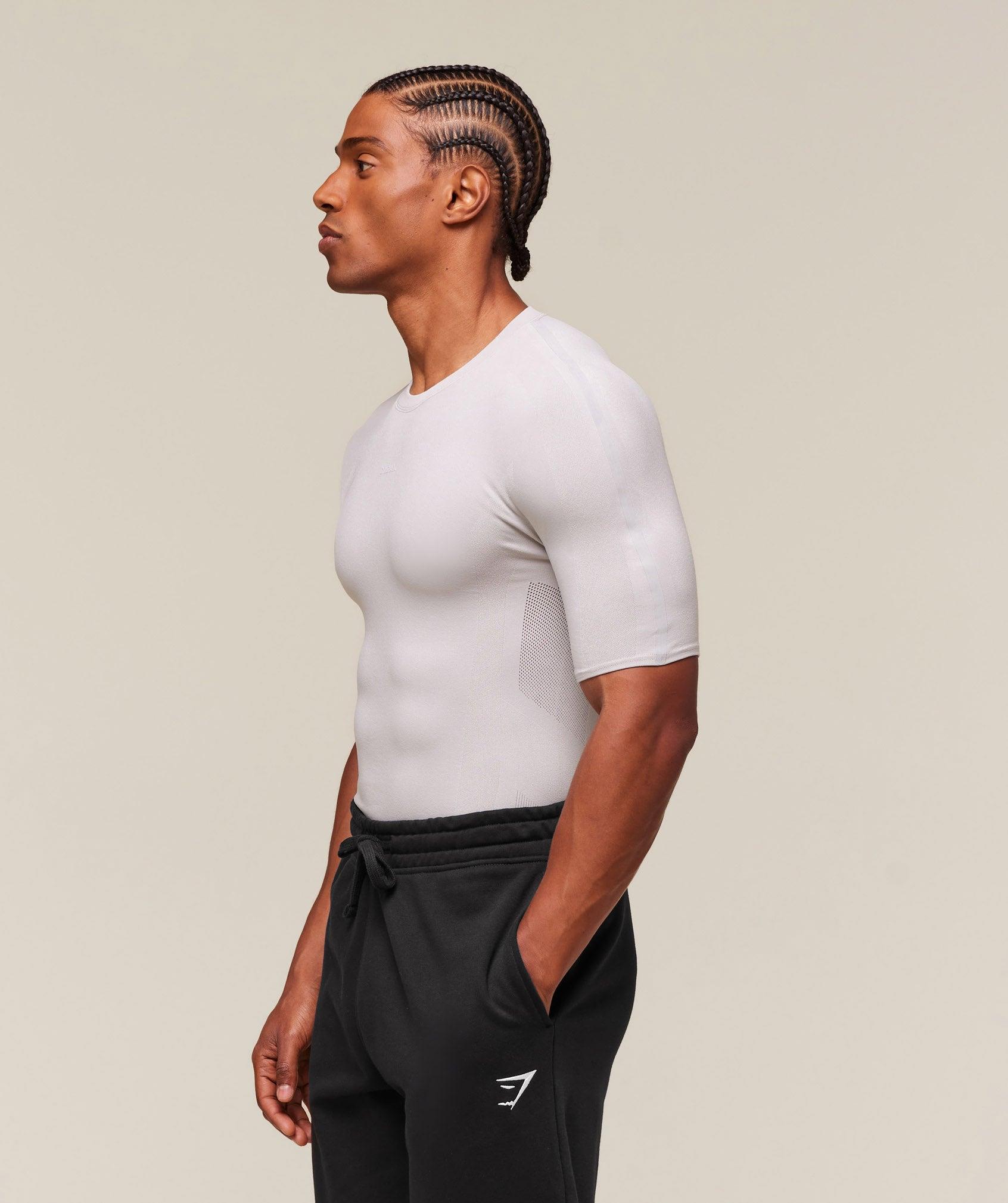 Gymshark everywear Warp Knit T-Shirt - Tame Grey Male Product Image