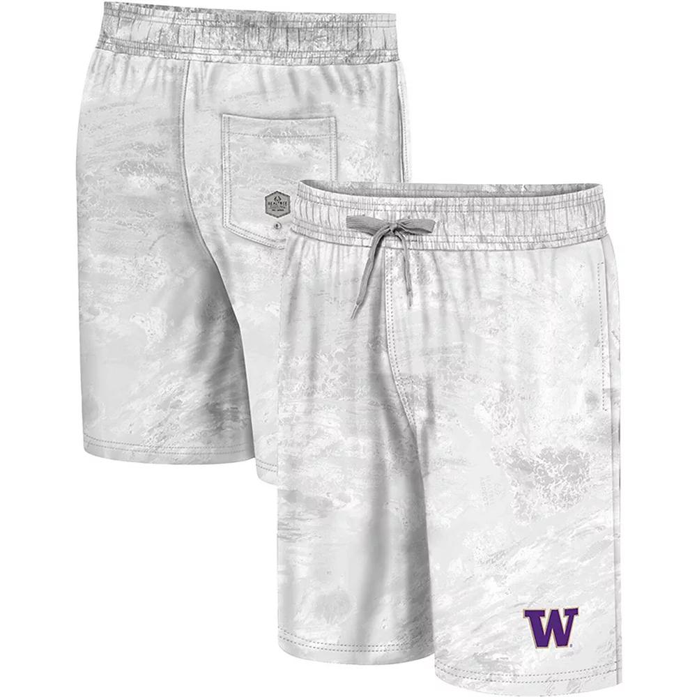 Men's Colosseum White Washington Huskies Realtree Aspect Ohana Swim Shorts, Size: XL Product Image