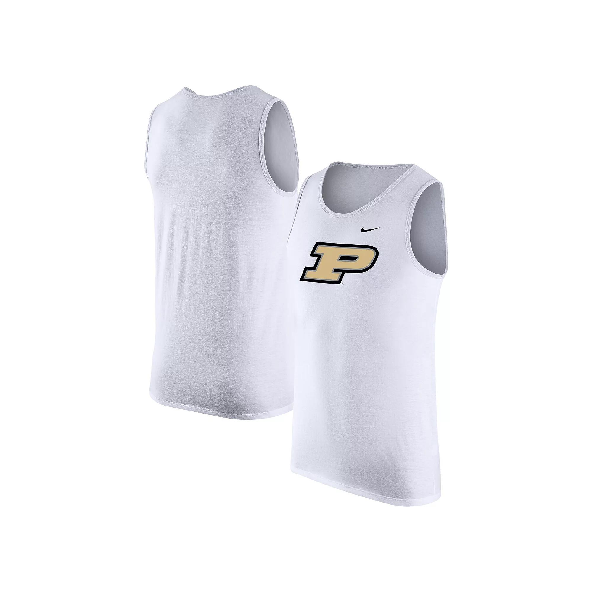 Men's Nike White Purdue Boilermakers Tank Top, Size: Medium Product Image