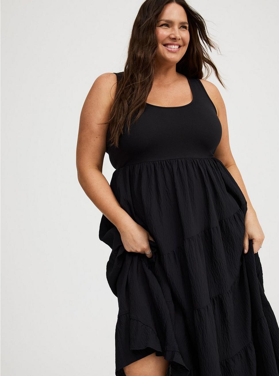 Maxi Asymmetrical-Tiers Dress Product Image