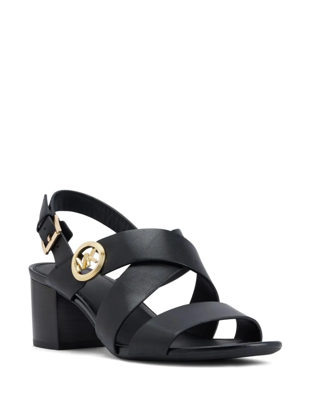 Vera logo-plaque leather sandals Product Image