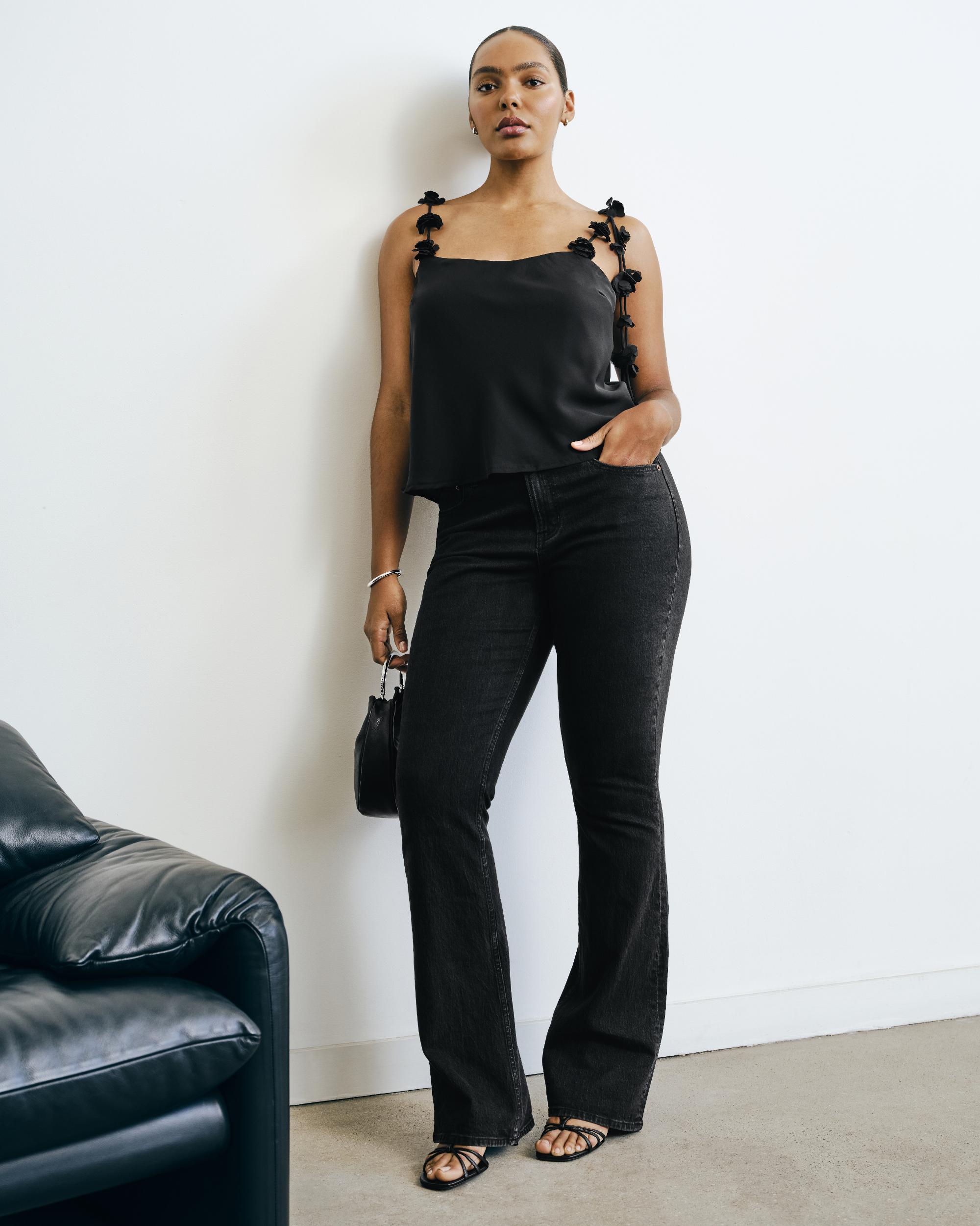 Curve Love Mid Rise Bootcut Jean Product Image