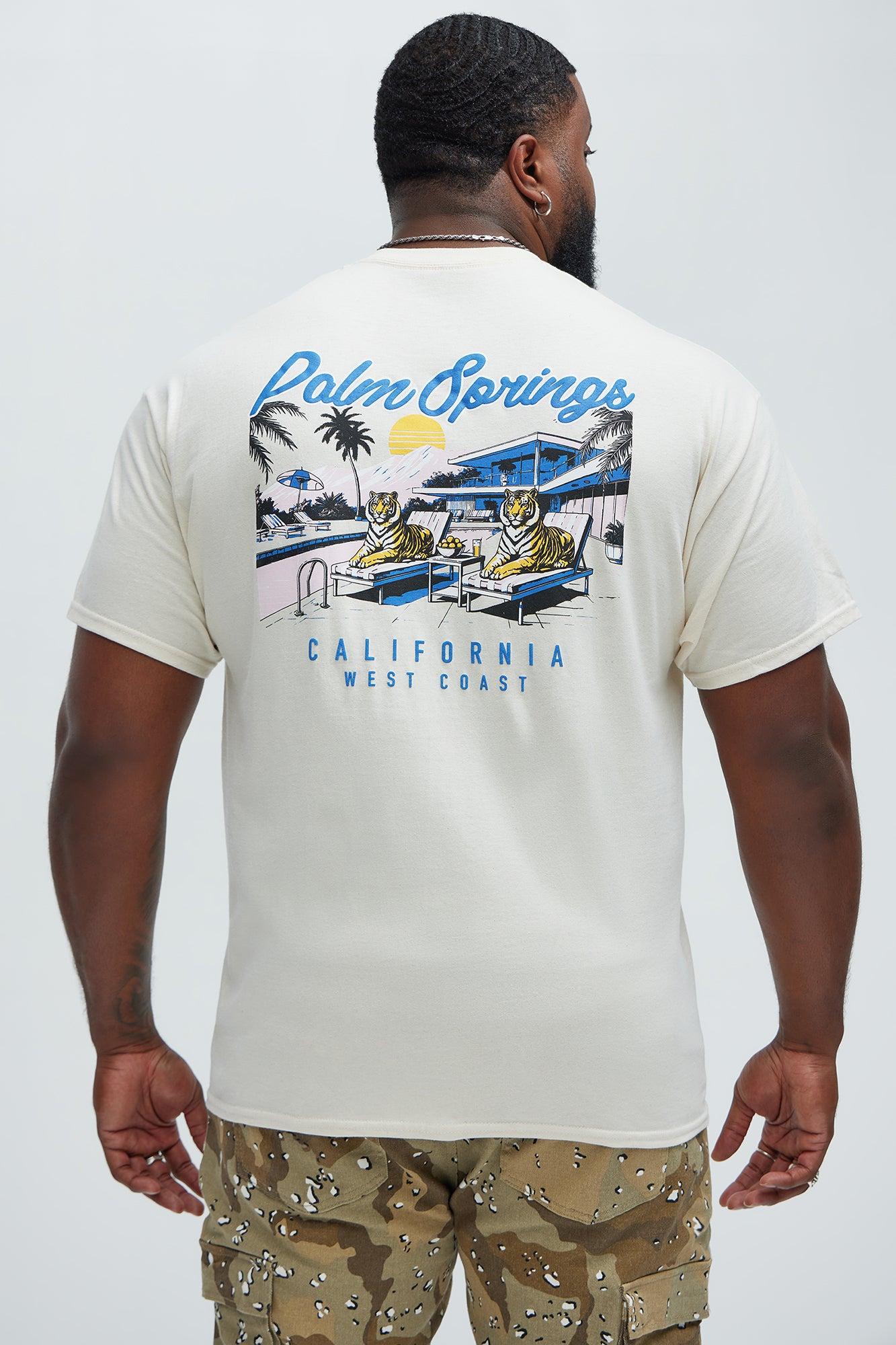 Palm Springs Lounge Short Sleeve Tee - Cream Product Image