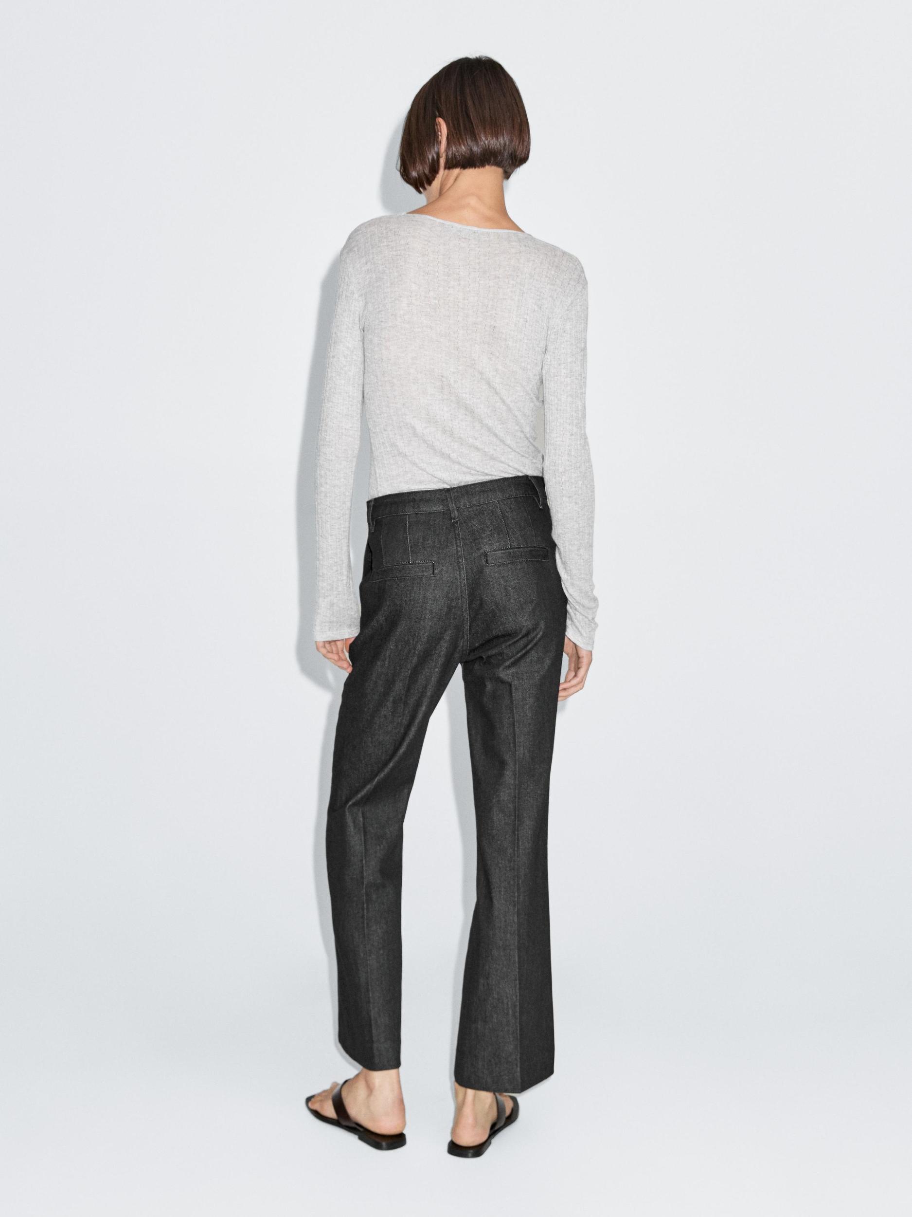 Mid-rise bell bottom jeans Product Image