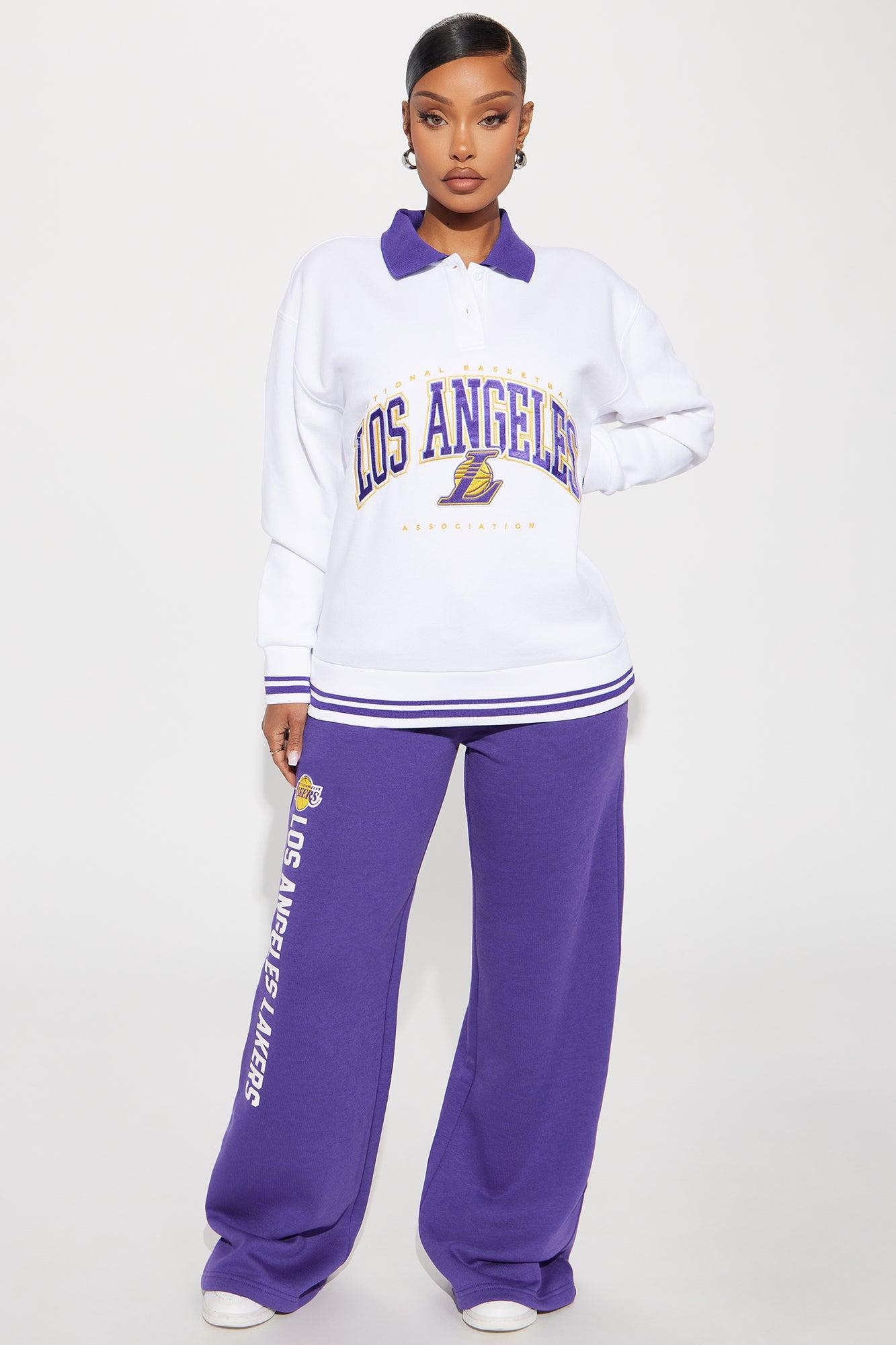 Lakers Warm Up Sweatshirt - White Female Product Image