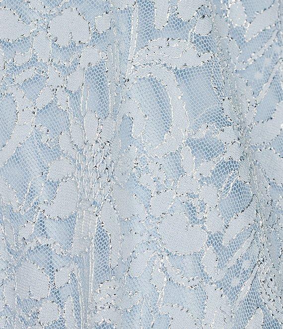 Pear Culture V-Neck Fit & Flare Lace Dress Product Image