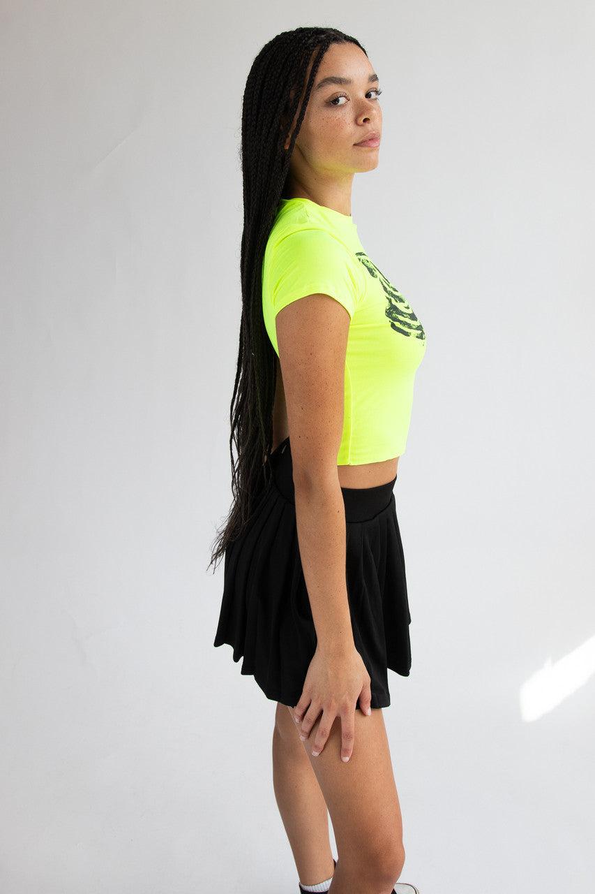 Neon Ribcage Crop T-Shirt Product Image