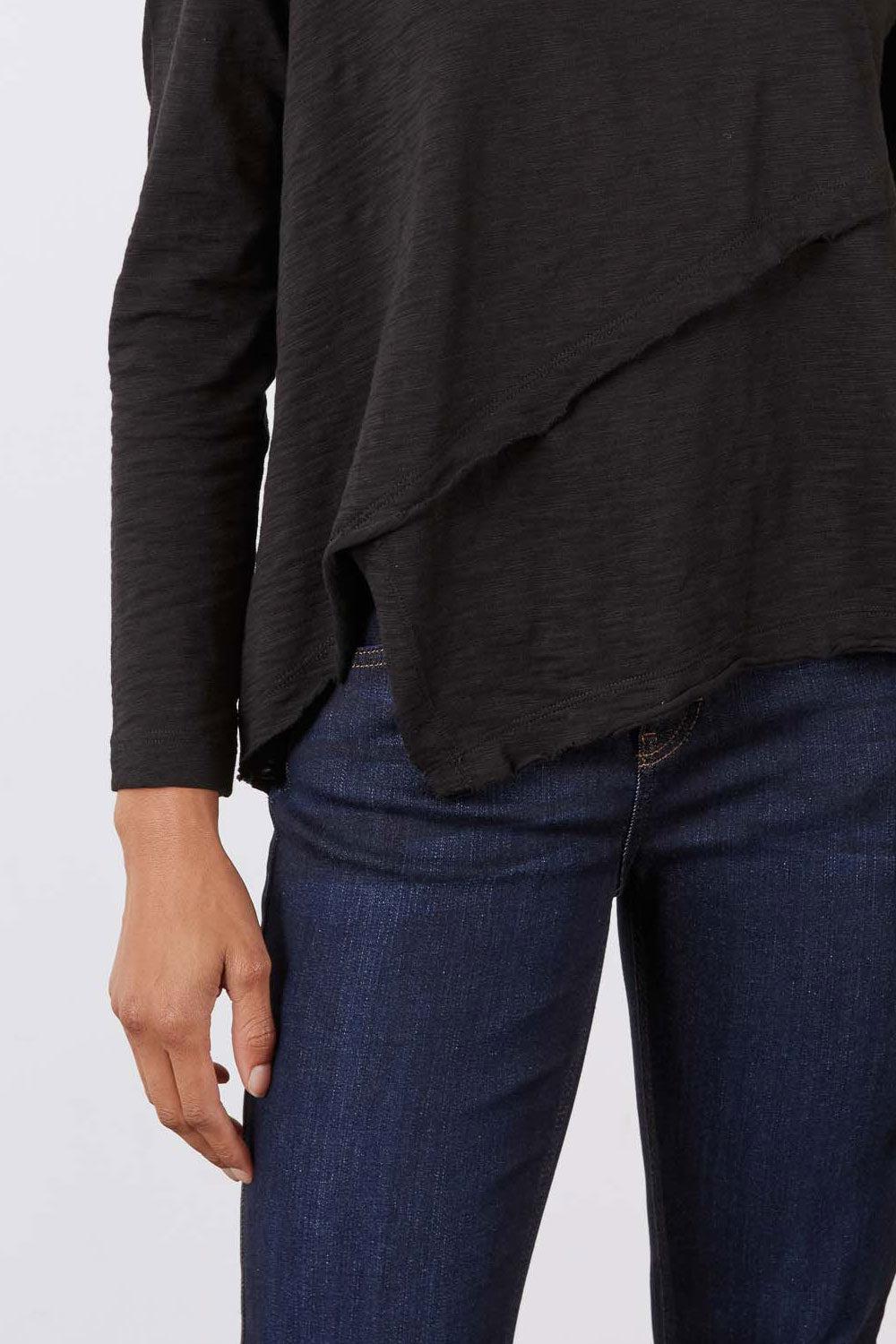 Inner Glow Asymmetric Long Sleeve Top Product Image