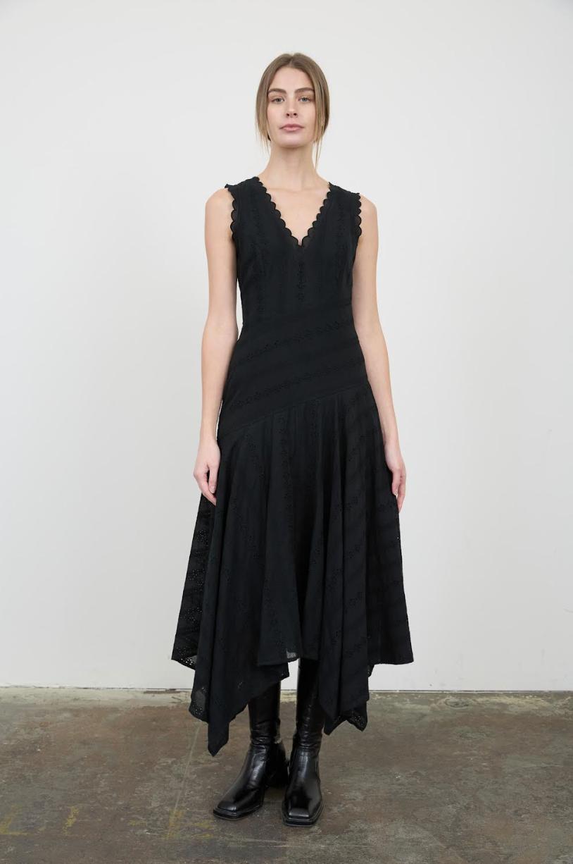 Eyelet Detail Midi Dress Product Image