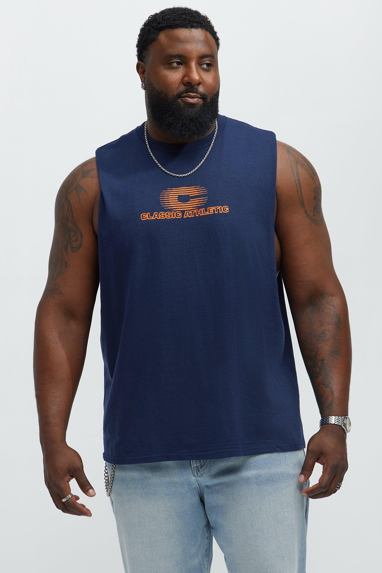 Classic Athletic Muscle Tee - Navy Product Image