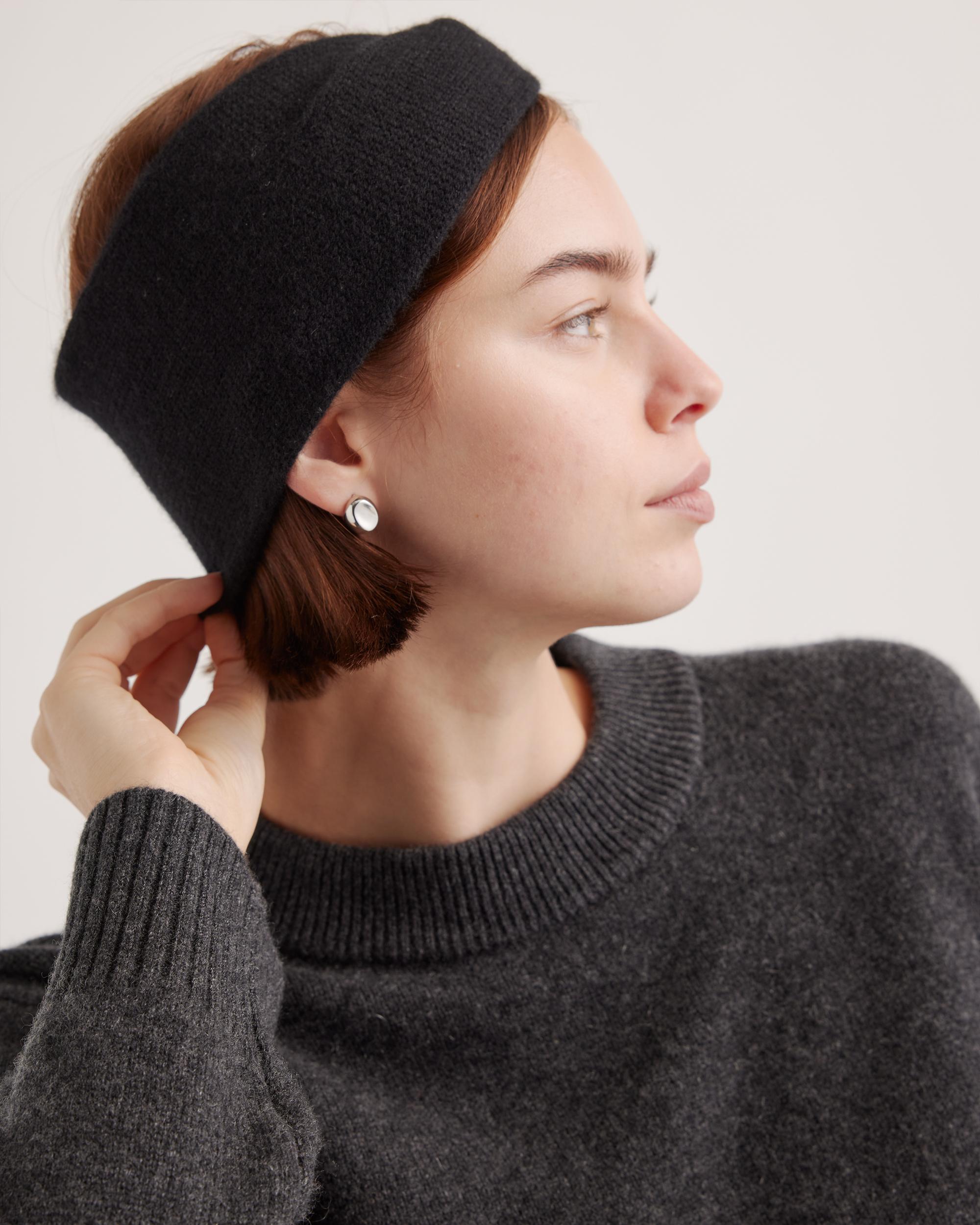 Quince | Women's Mongolian Cashmere Twist HeadBand Rings Product Image