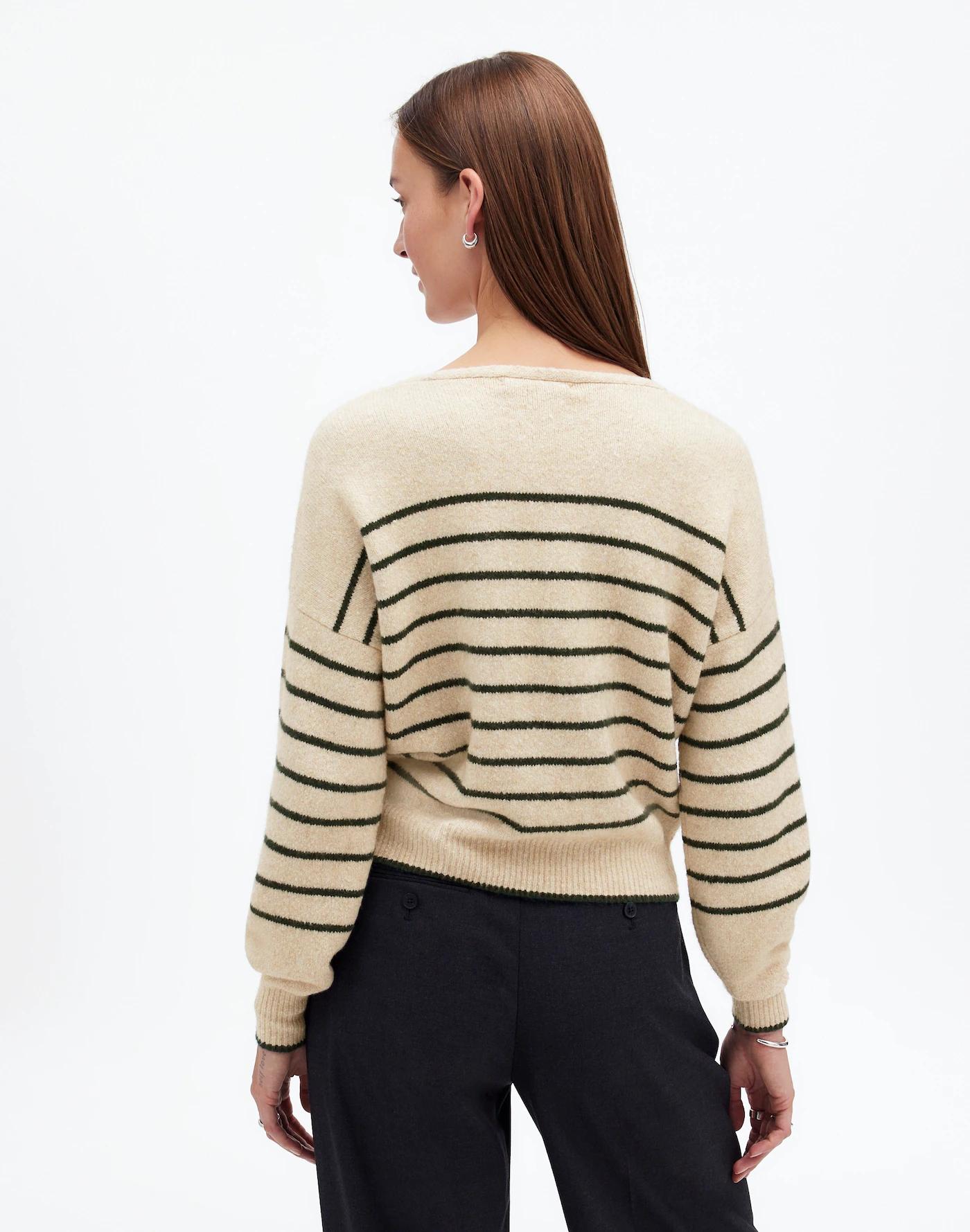Wedged V-Neck Sweater Product Image