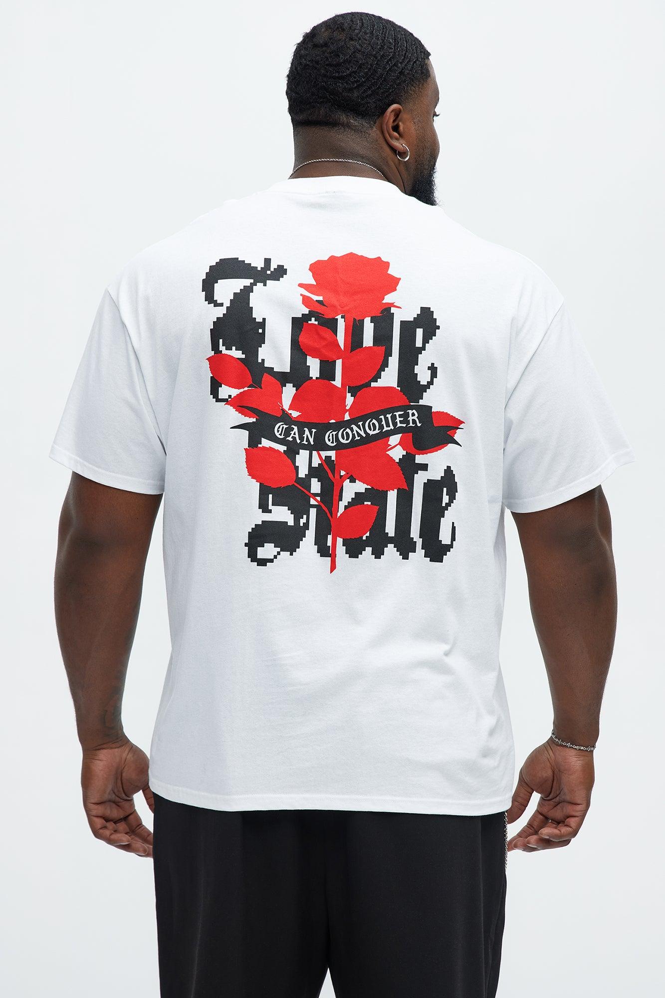 Love Can Conquer Short Sleeve Tee - White Product Image