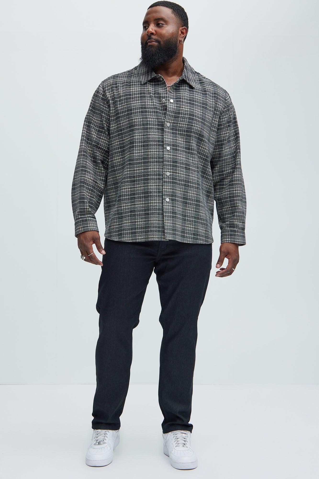 Stretch Raw Denim Skinny Jeans - Black Product Image