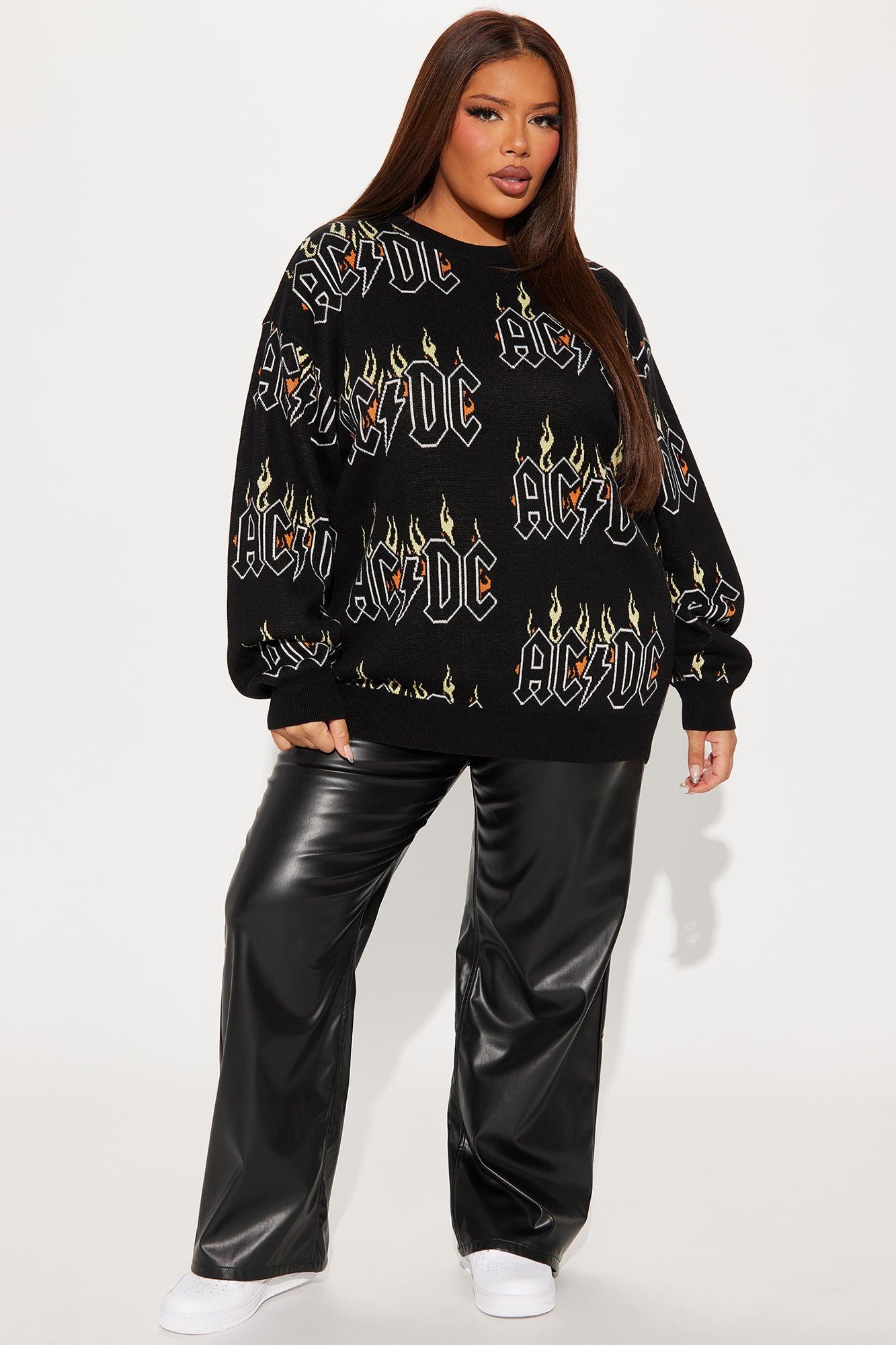 ACDC Flame Sweater - Black/combo Product Image