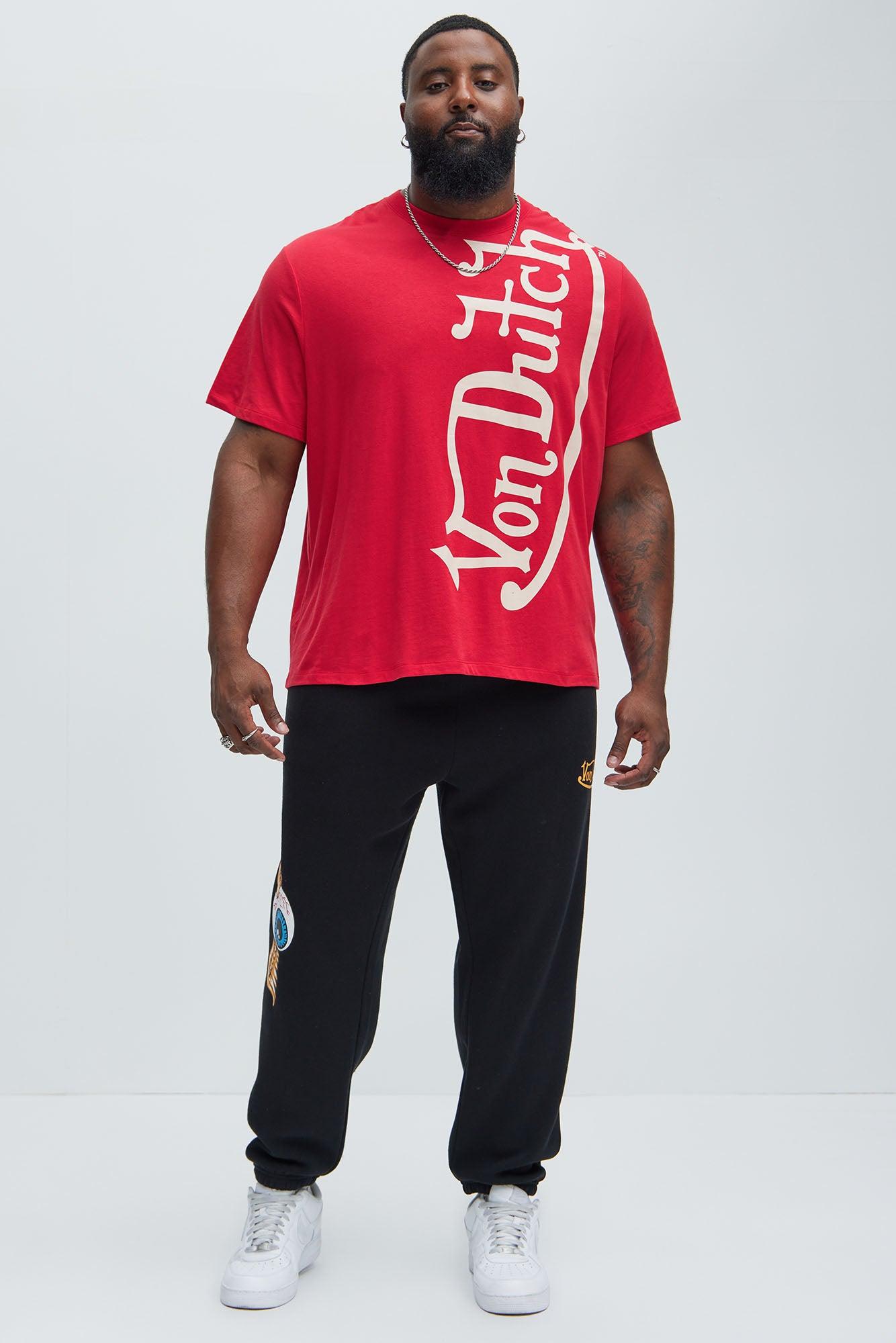 Von Dutch Blasted Short Sleeve Tee - Red Product Image