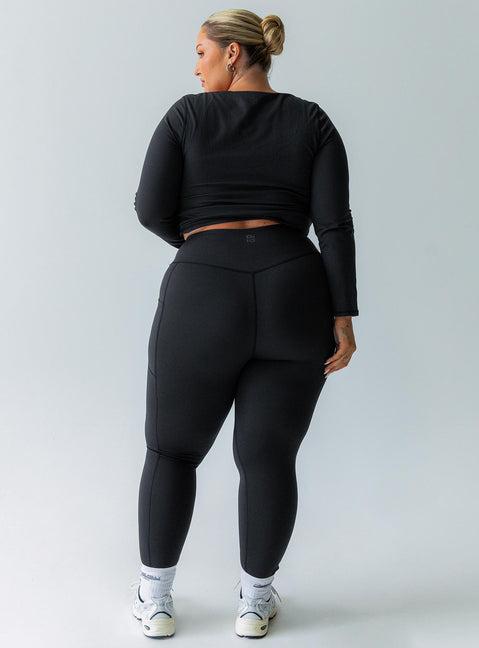 Achieve Activewear Leggings Black Curve Product Image