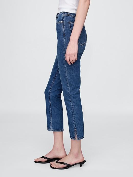 High Rise Capri Jeans Product Image