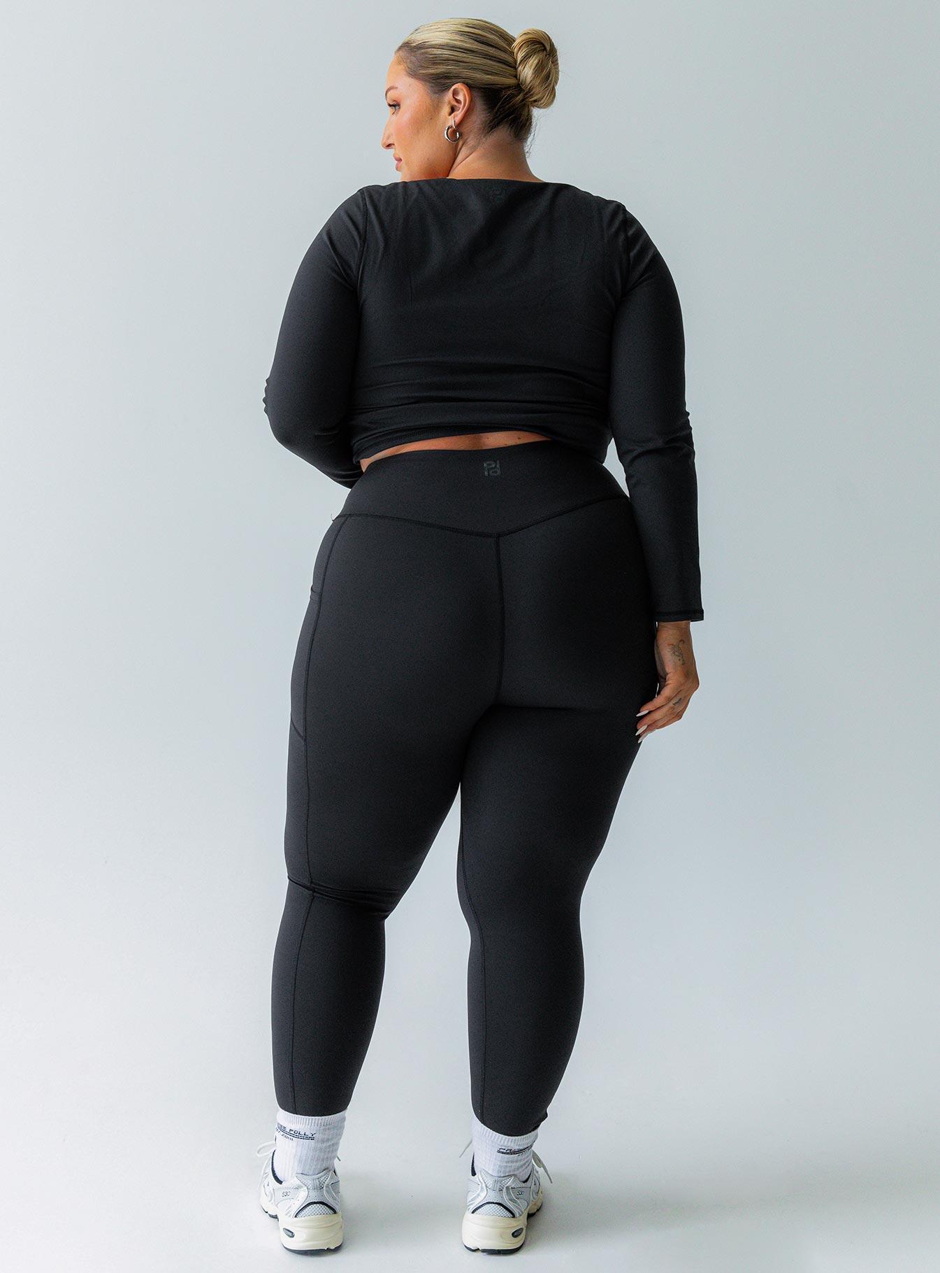 Achieve Activewear Leggings Black Curve Product Image
