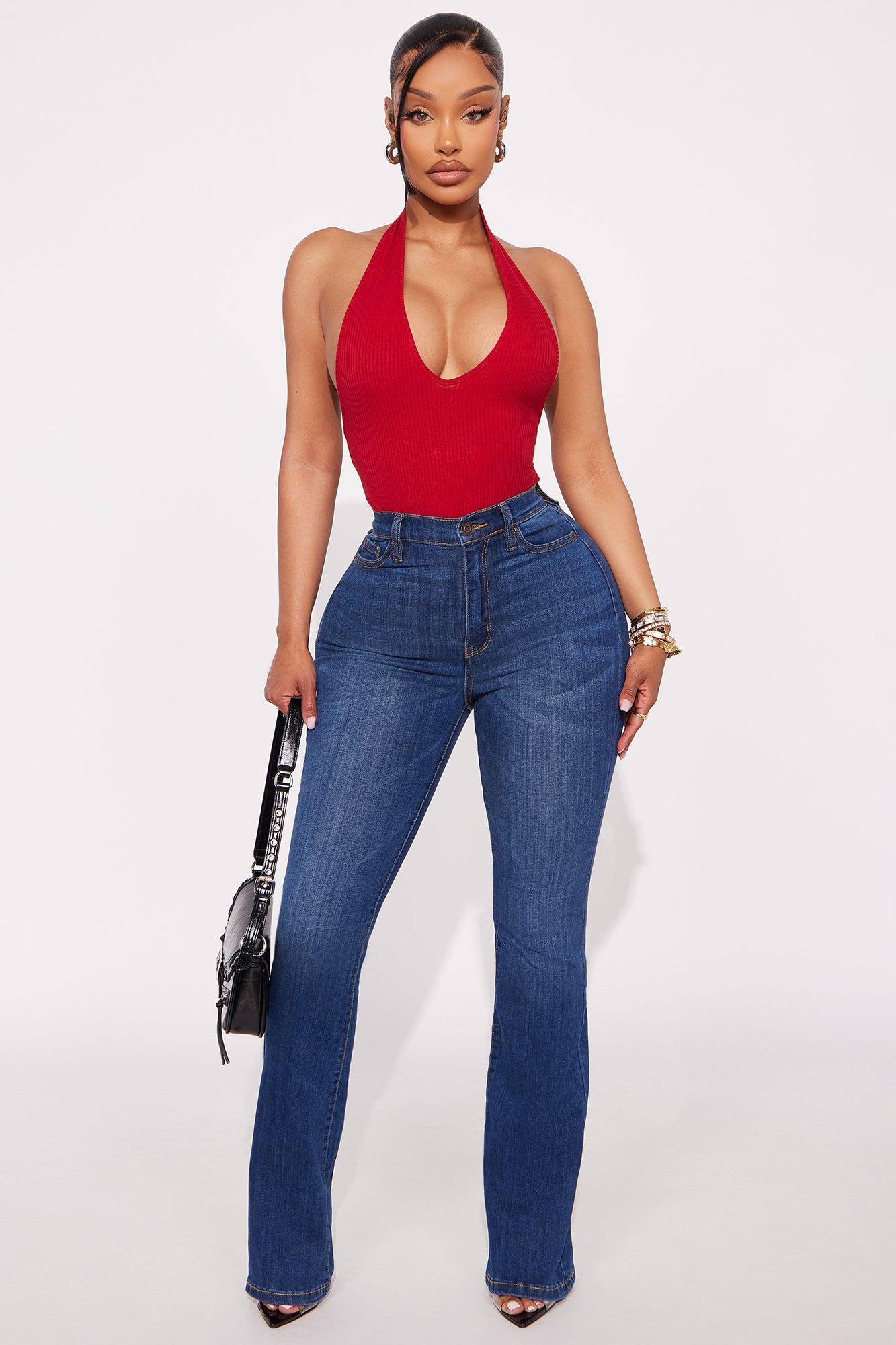 Karol Halter Bodysuit - Red Product Image