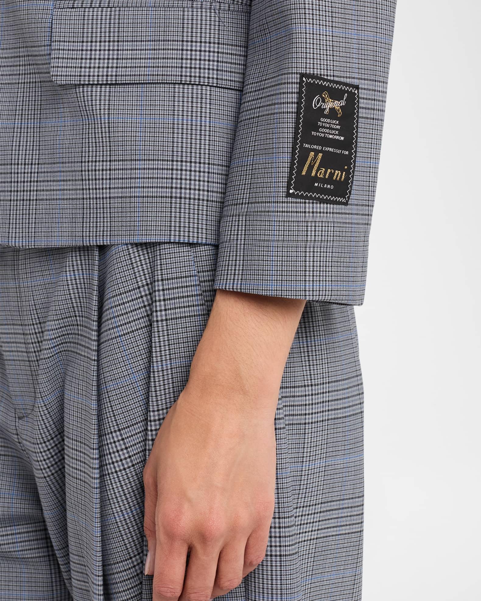 Check Single-Breasted Jacket Product Image