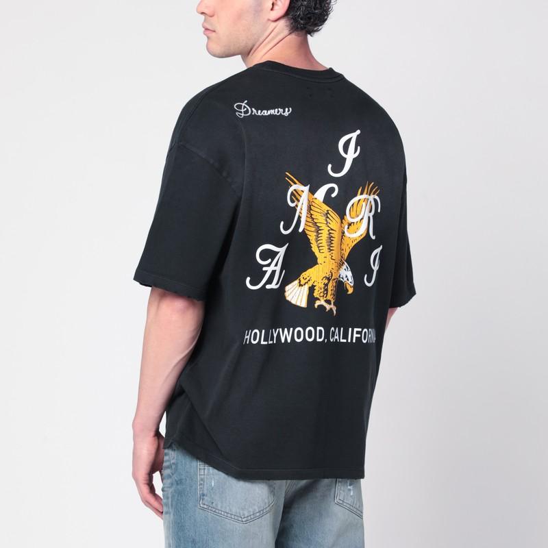 Black 'AMIRI' Eagle Oversized T-shirt Product Image