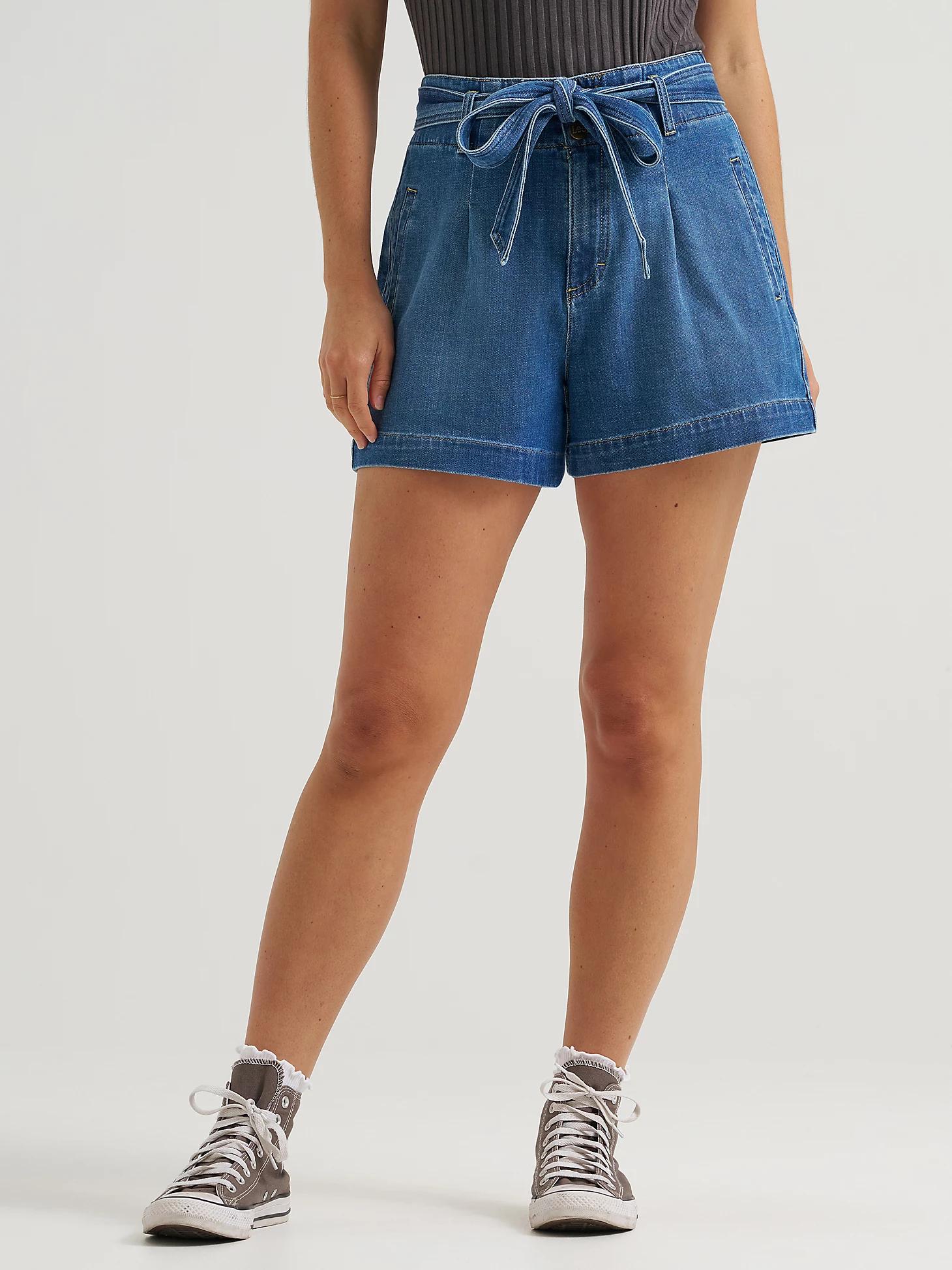 Women's High Rise Denim Bow Short | Women's Shorts | Lee® Product Image