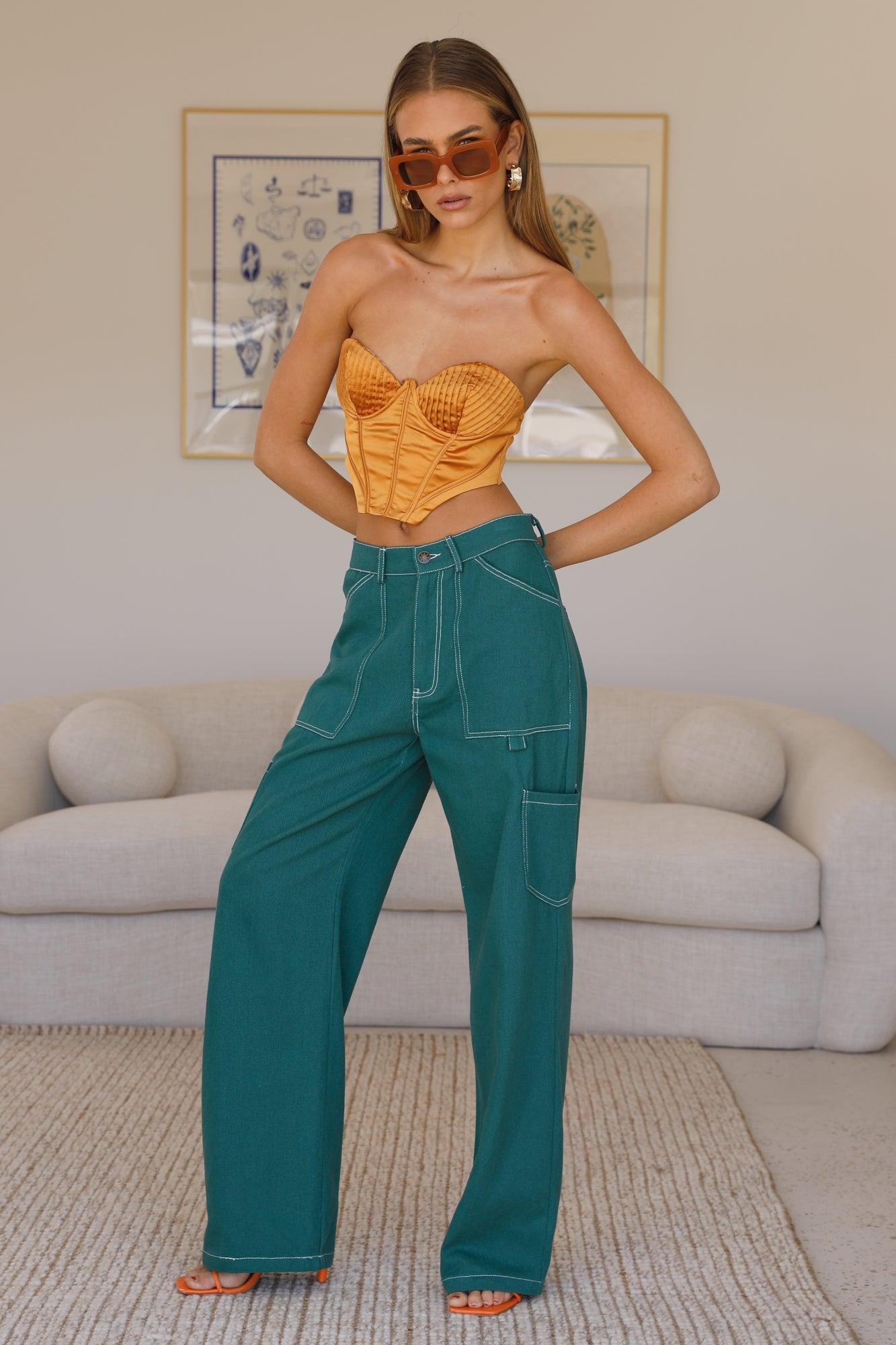 Outer Space Pants Green Product Image