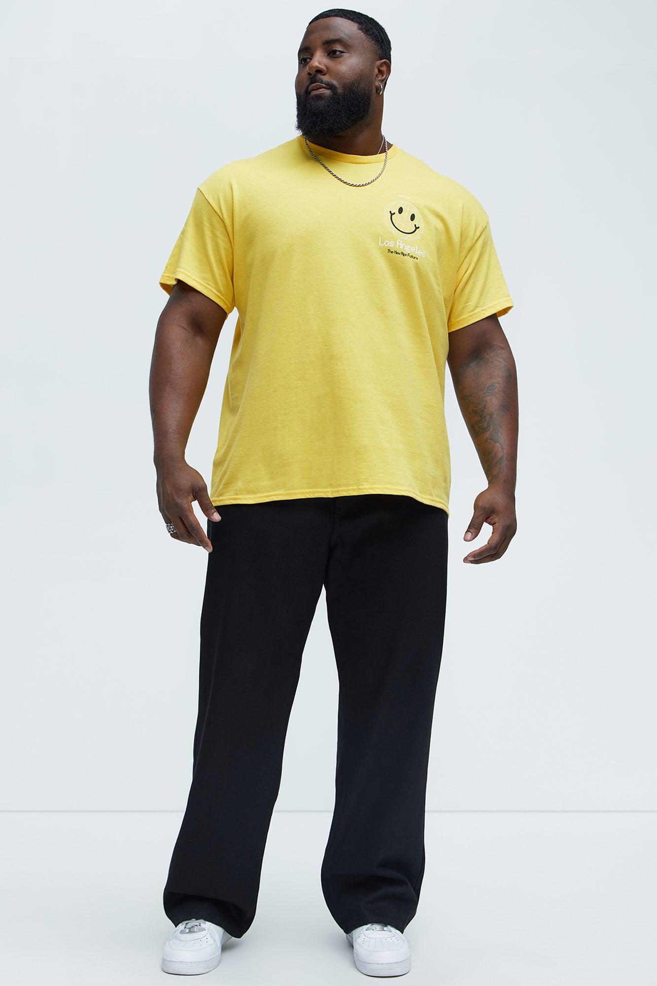 LA Smile Short Sleeve Tee - Yellow Product Image