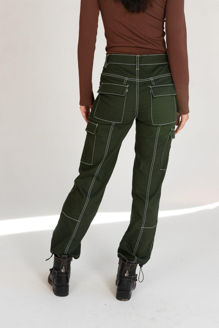 Contrast Seam Cargo Joggers Product Image