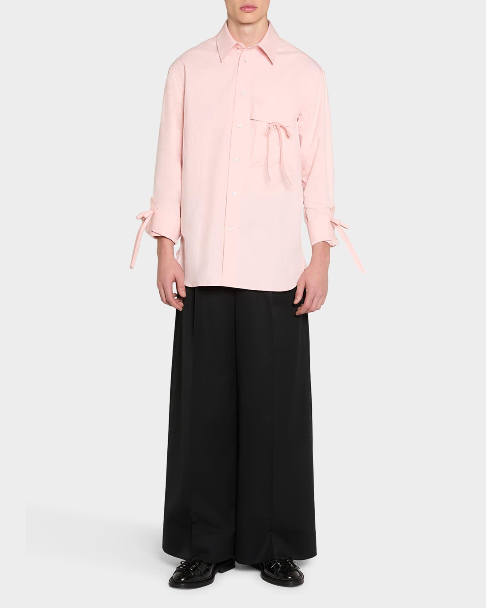 Men's Bow Detail Workwear Shirt Product Image