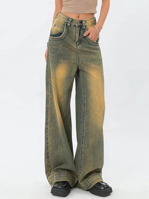Distressed Denim Loose Boyfriend Jean Product Image