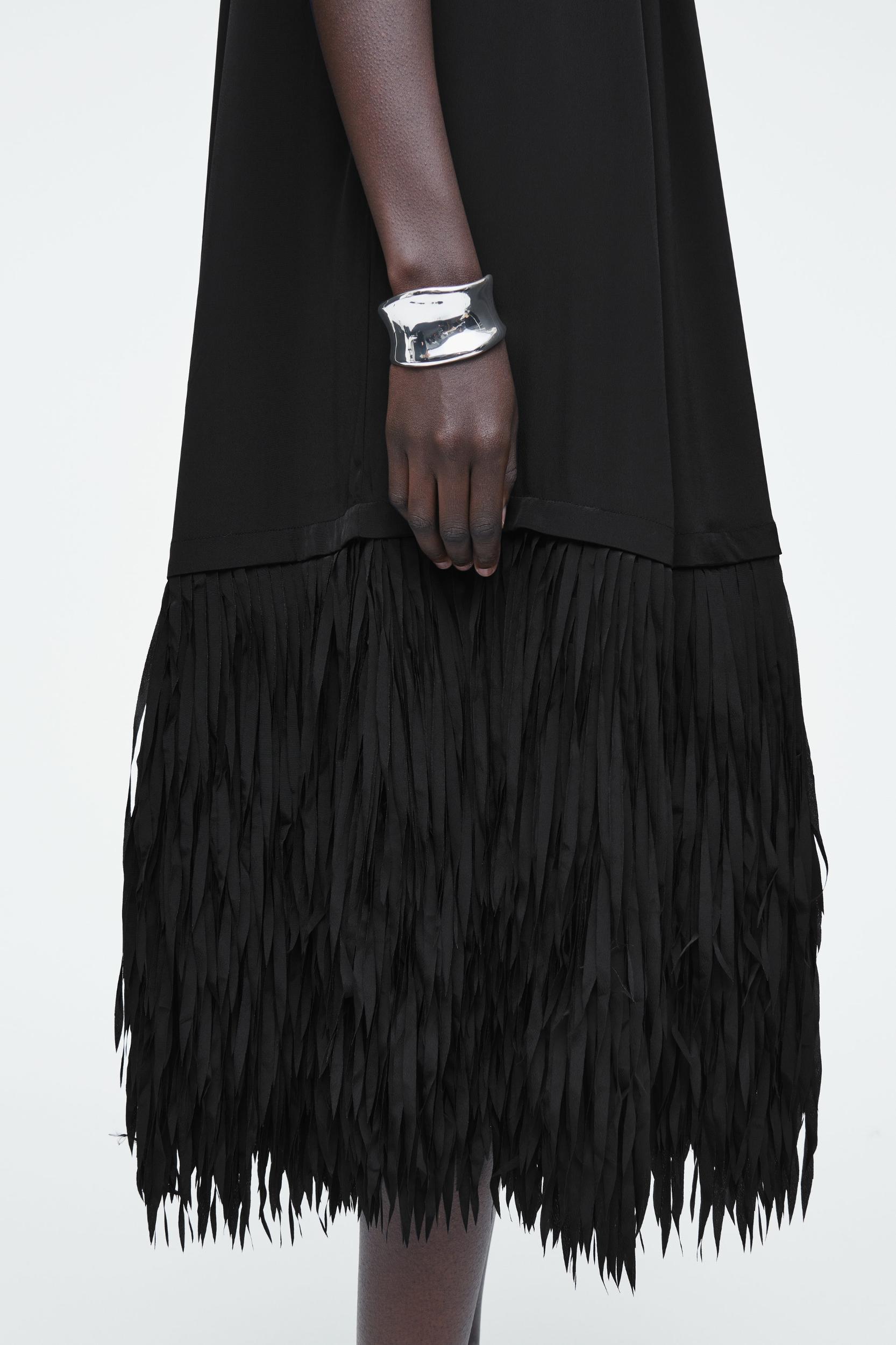 FRINGED-HEM DRESS Product Image