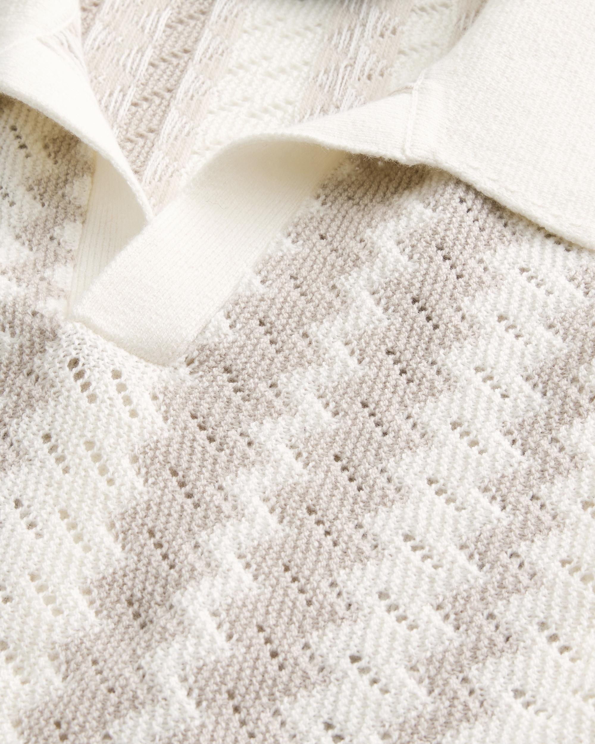 Boxy Sweater Polo Product Image